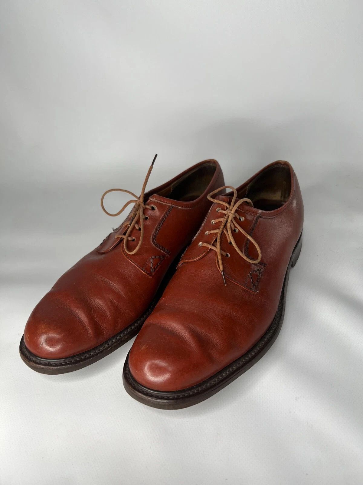 Grenson Grenson Footmaster Men's Leather Brown Red Shoes Size US 9.5 / EU 42-43 - 1 Thumbnail