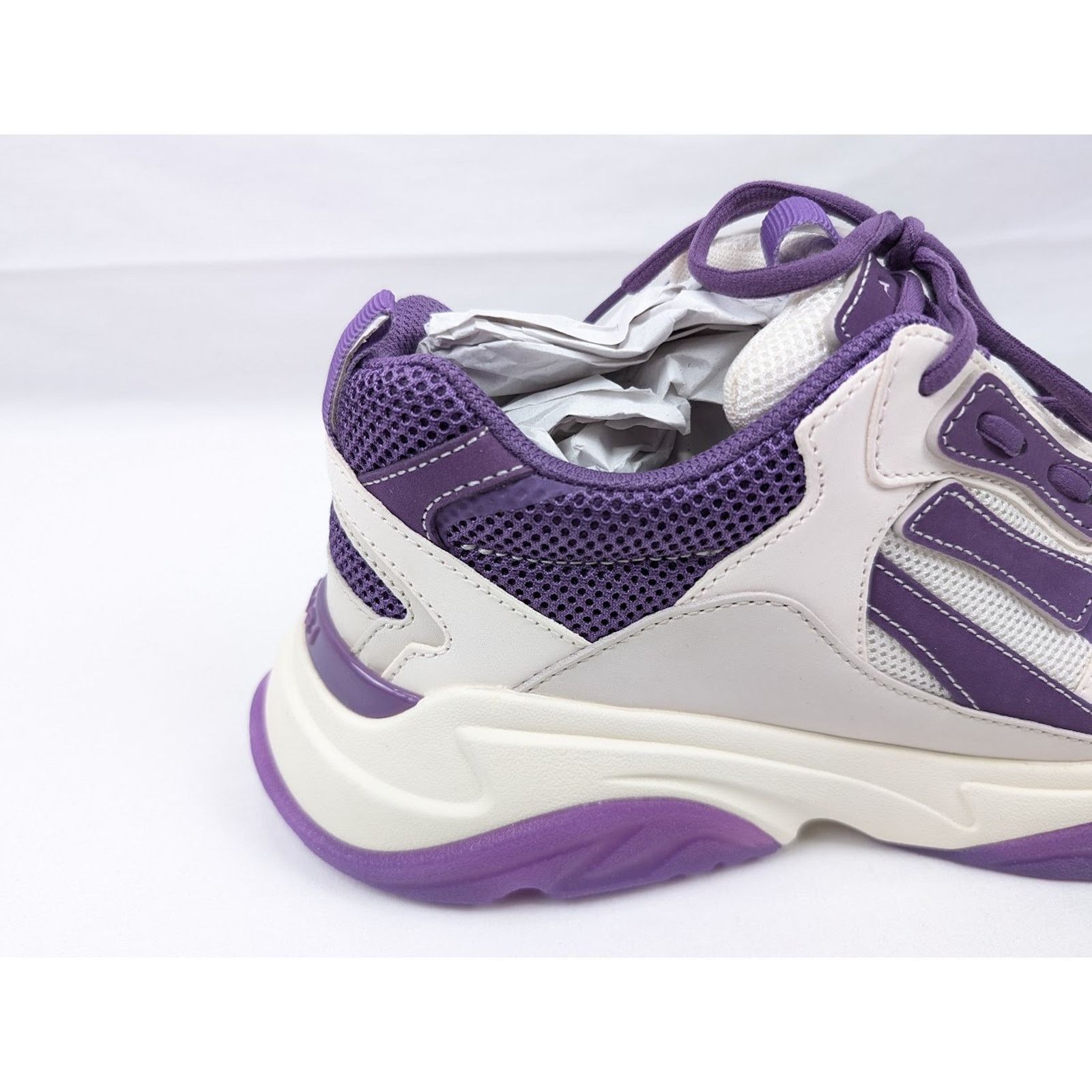 Amiri o1rshd1 Bone Runners in Cream/Purple Size US 10 / EU 43 - 4 Thumbnail