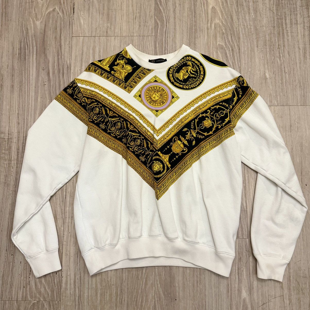 image of Versace Sweater in White, Men's (Size XS)