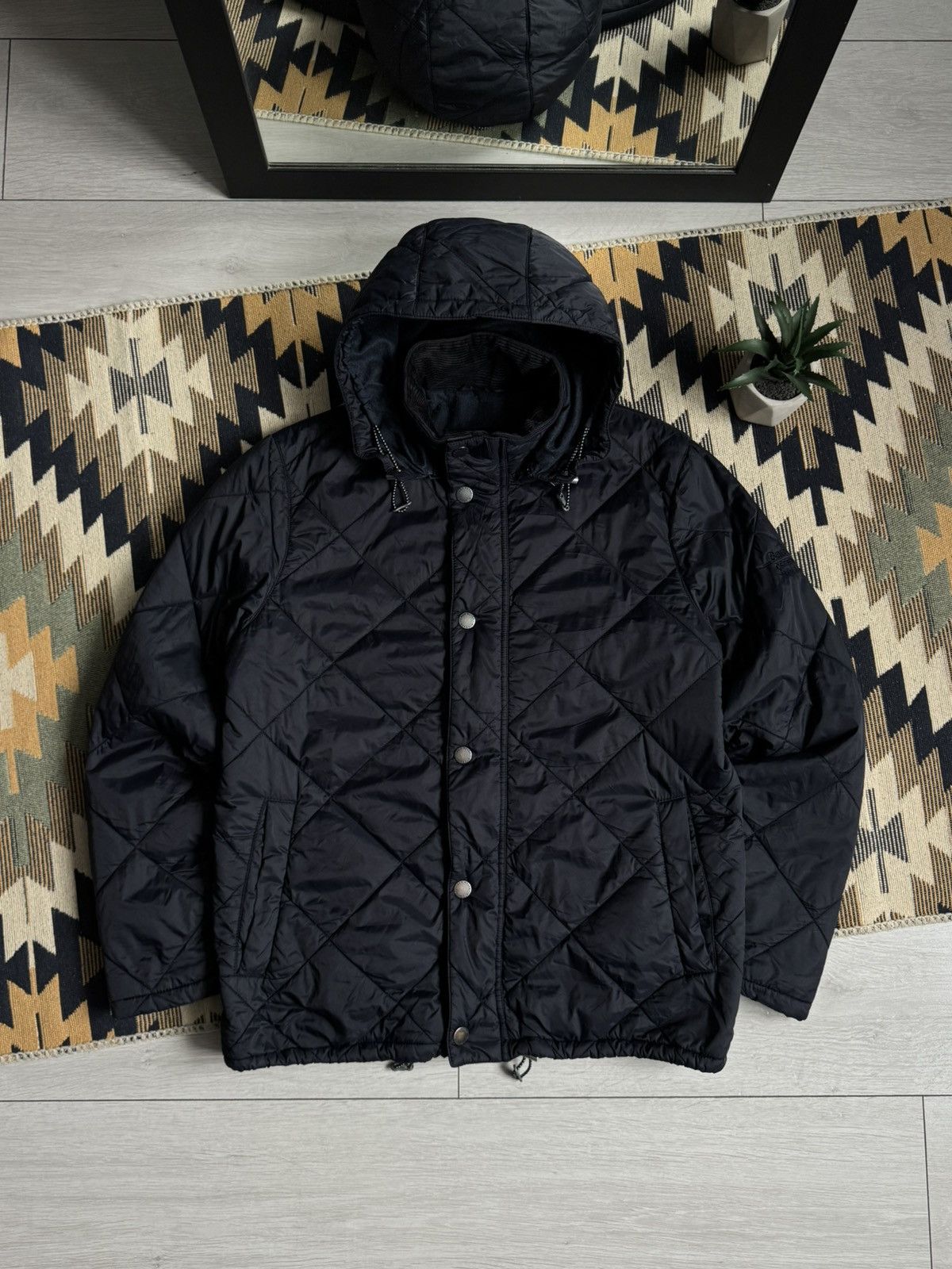 Barbour Vintage Barbour Land Rover Defender Holmby Quilted Jacket Size US M / EU 48-50 / 2 - 2 Thumbnail