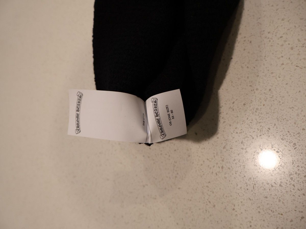 Chrome Hearts Chrome Hearts Pony Hair Patch Black Beanie Size ONE SIZE - 4 Thumbnail