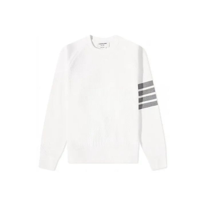 Thom Browne Classic Striped Long Sleeve Sweatshirt