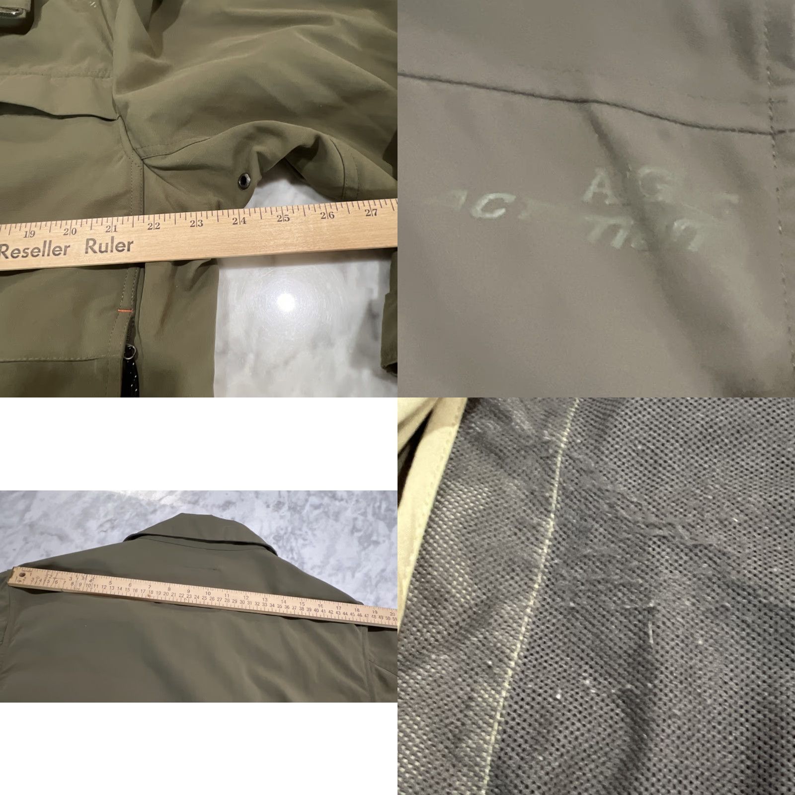 Aigle Aigle Actimum Jacket Men 2XL Softshell Full Zip Olive Green Pockets Size US XXL / EU 58 / 5 - 8 Thumbnail