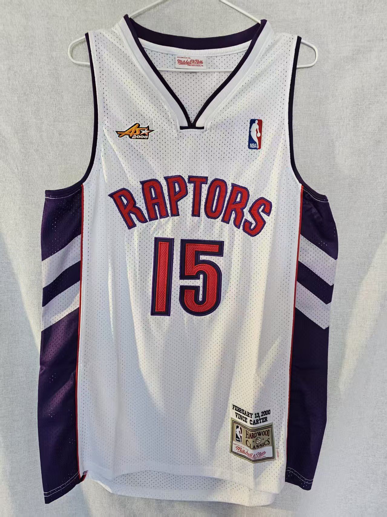 NBA Toronto Raptors #15 Vince Carter Jersey Double Stitched Size US M / EU 48-50 / 2 - 1 Thumbnail
