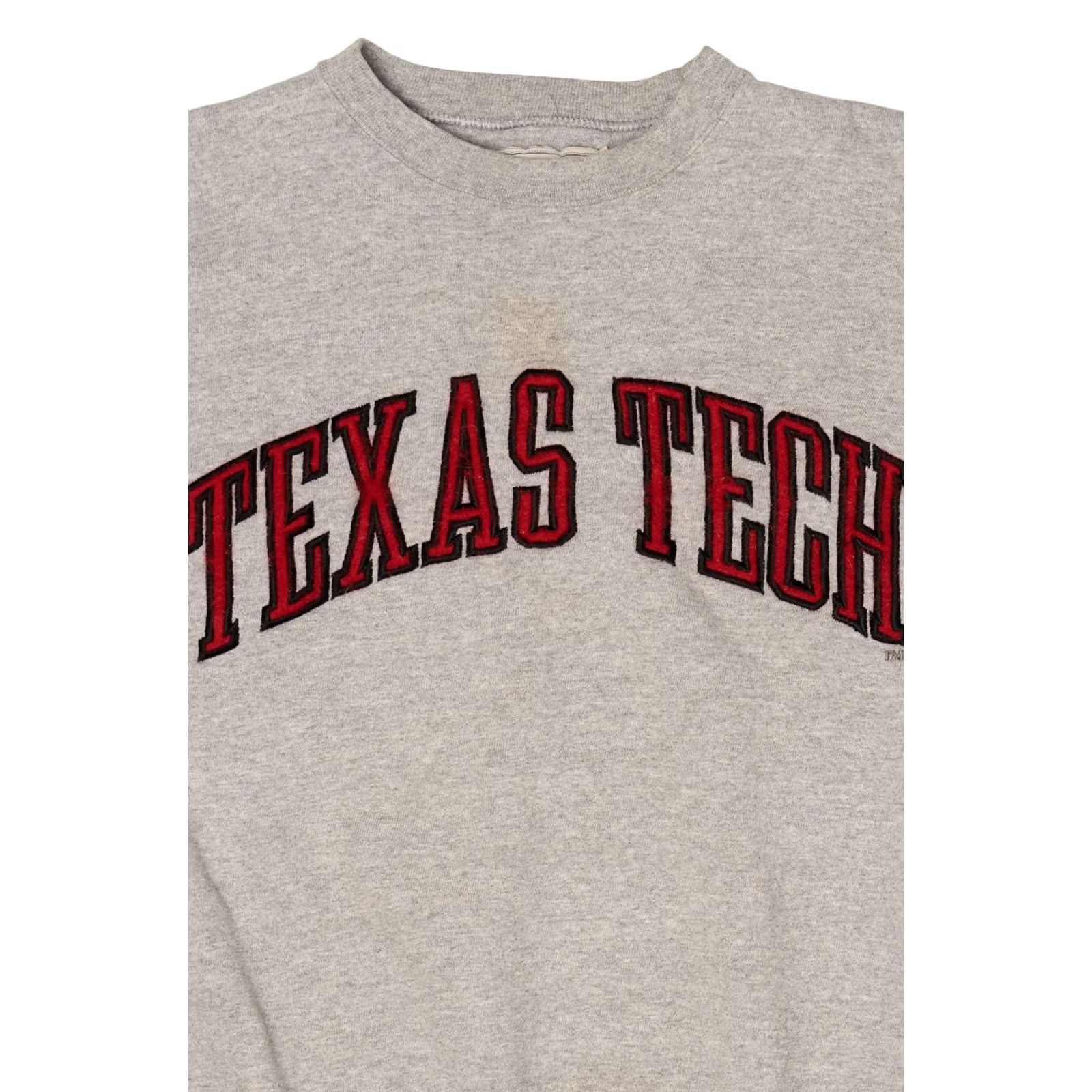 Vintage VINTAGE Texas Tech Sweatshirt Gray 1990s Oarsman Large Cotton/Polyester Long Sleeve USA Mens Size US L / EU 52-54 / 3 - 2 Thumbnail
