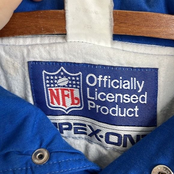 Apex One Apex-One VTG Men's Blue Giants Windbreaker Pop Over Quilted Size US S / EU 44-46 / 1 - 8 Thumbnail