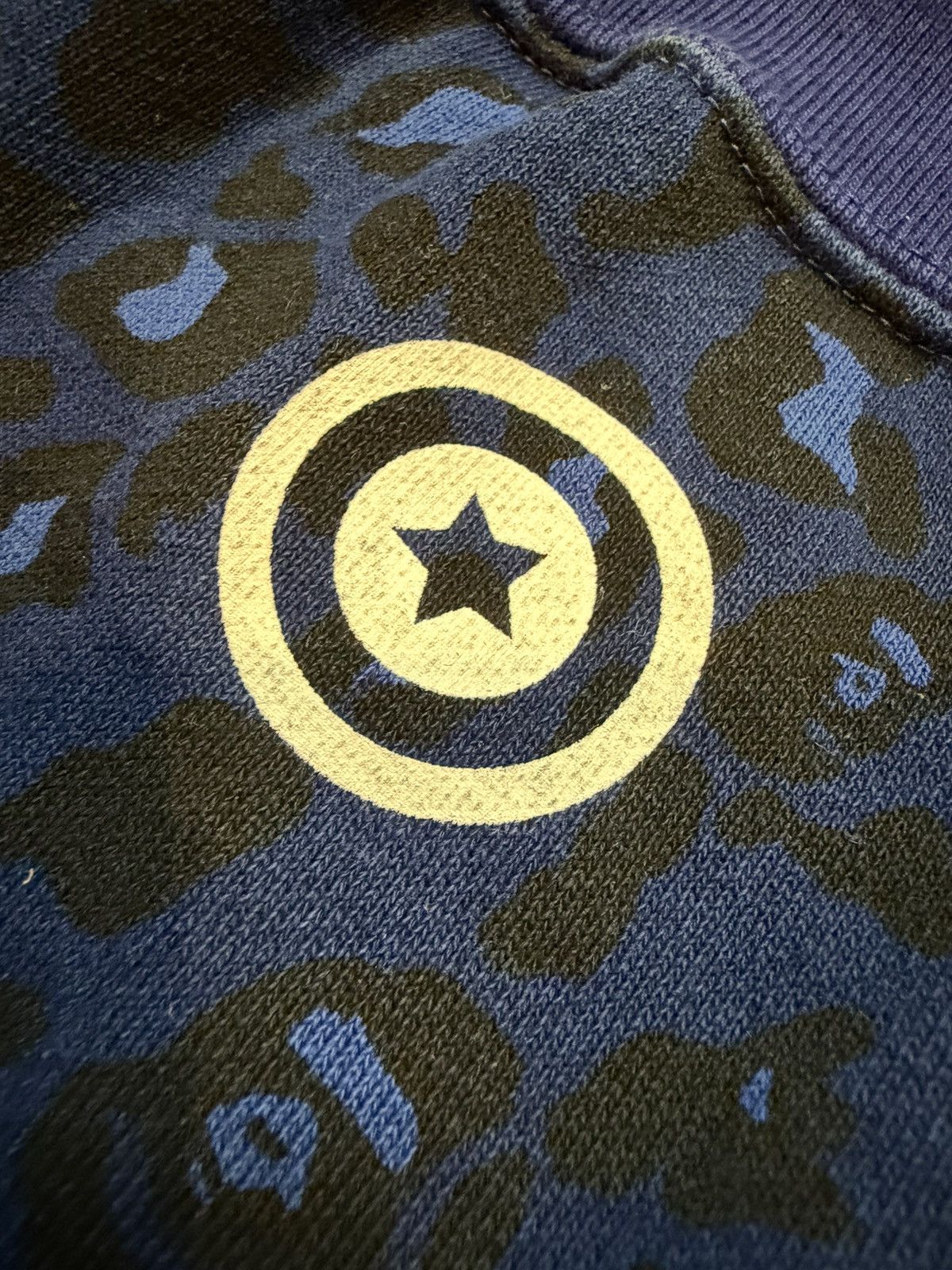Bape A Bathing Ape Blue Cheetah Tiger Shark Full Zip Shark Hoodie Size US M / EU 48-50 / 2 - 8 Thumbnail