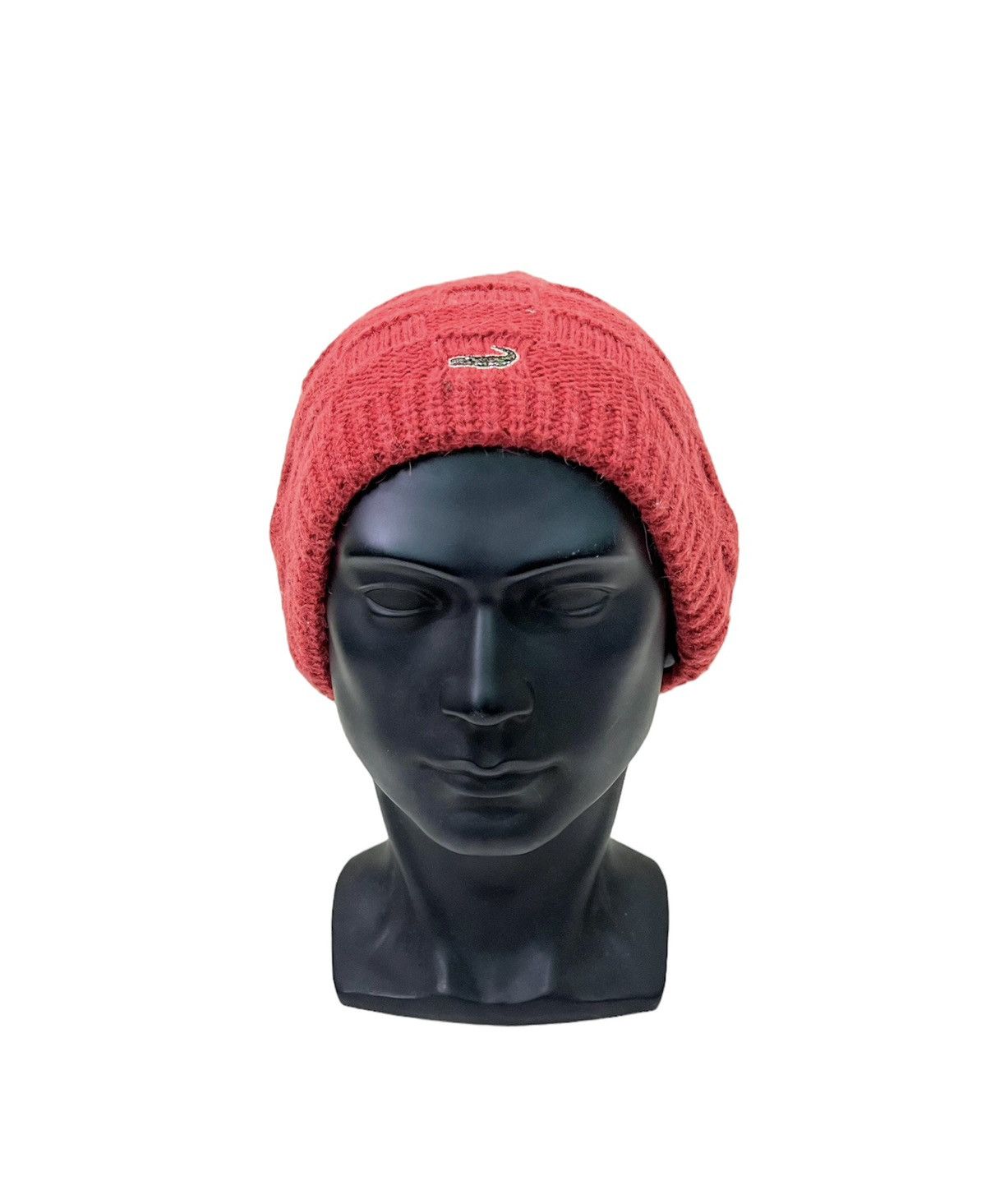 image of Vintage Crocodile Beanie Hat in Red, Men's