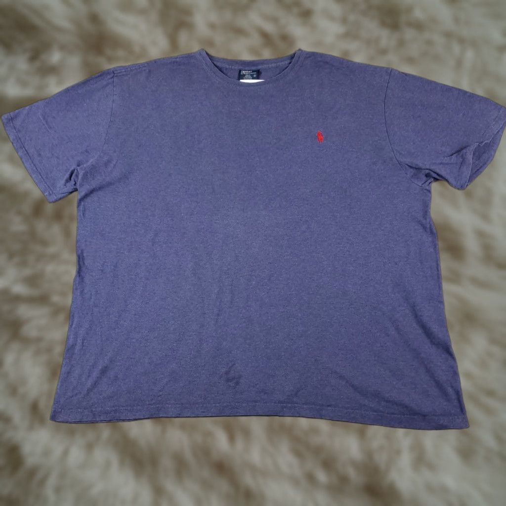 Polo Ralph Lauren VINTAGE Polo Ralph Lauren Shirt Mens XL Blue Red Pony Casual Short Sleeve STAINED Size US XL / EU 56 / 4 - 1 Thumbnail