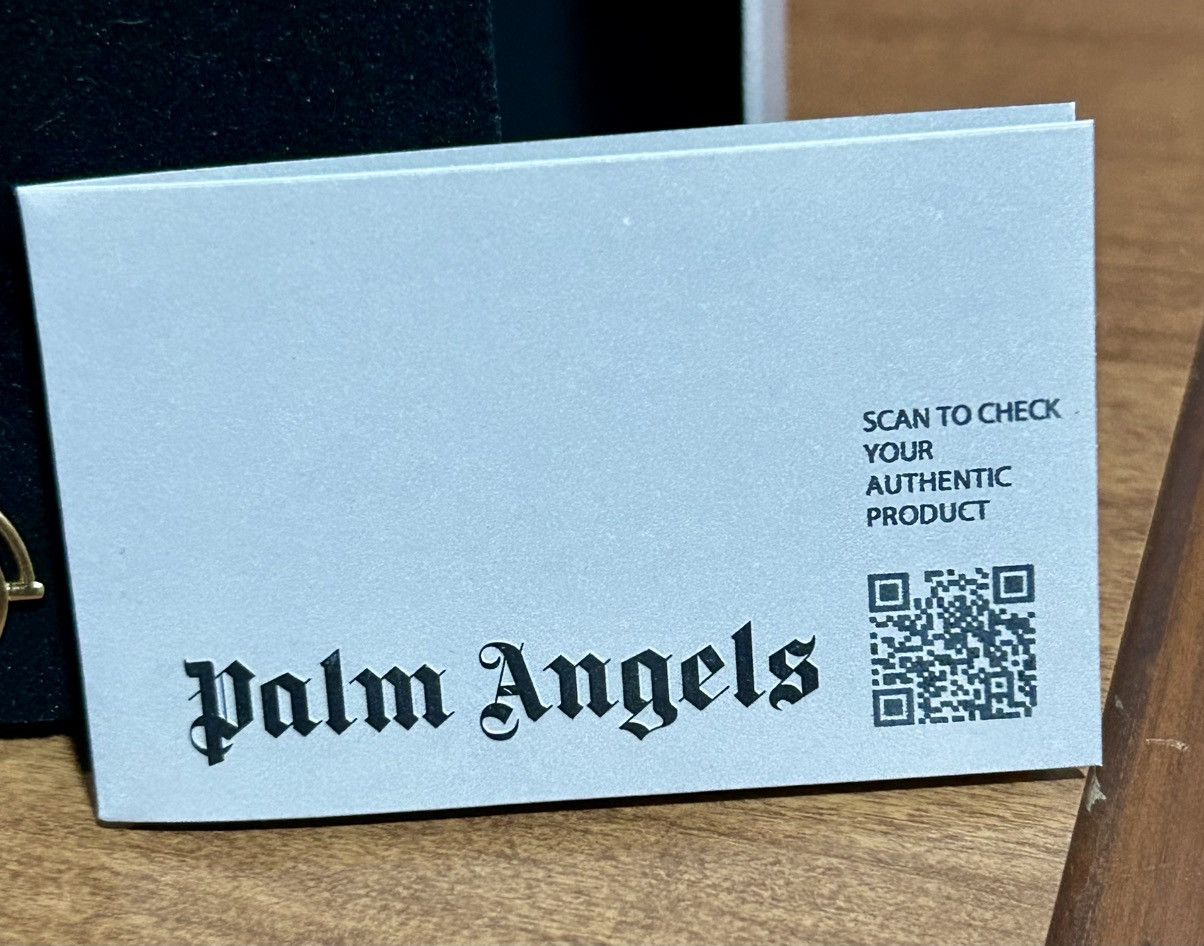 Palm Angels Palm Angels - PA Stone Emblem Necklace Gold/Black Size ONE SIZE - 10 Thumbnail