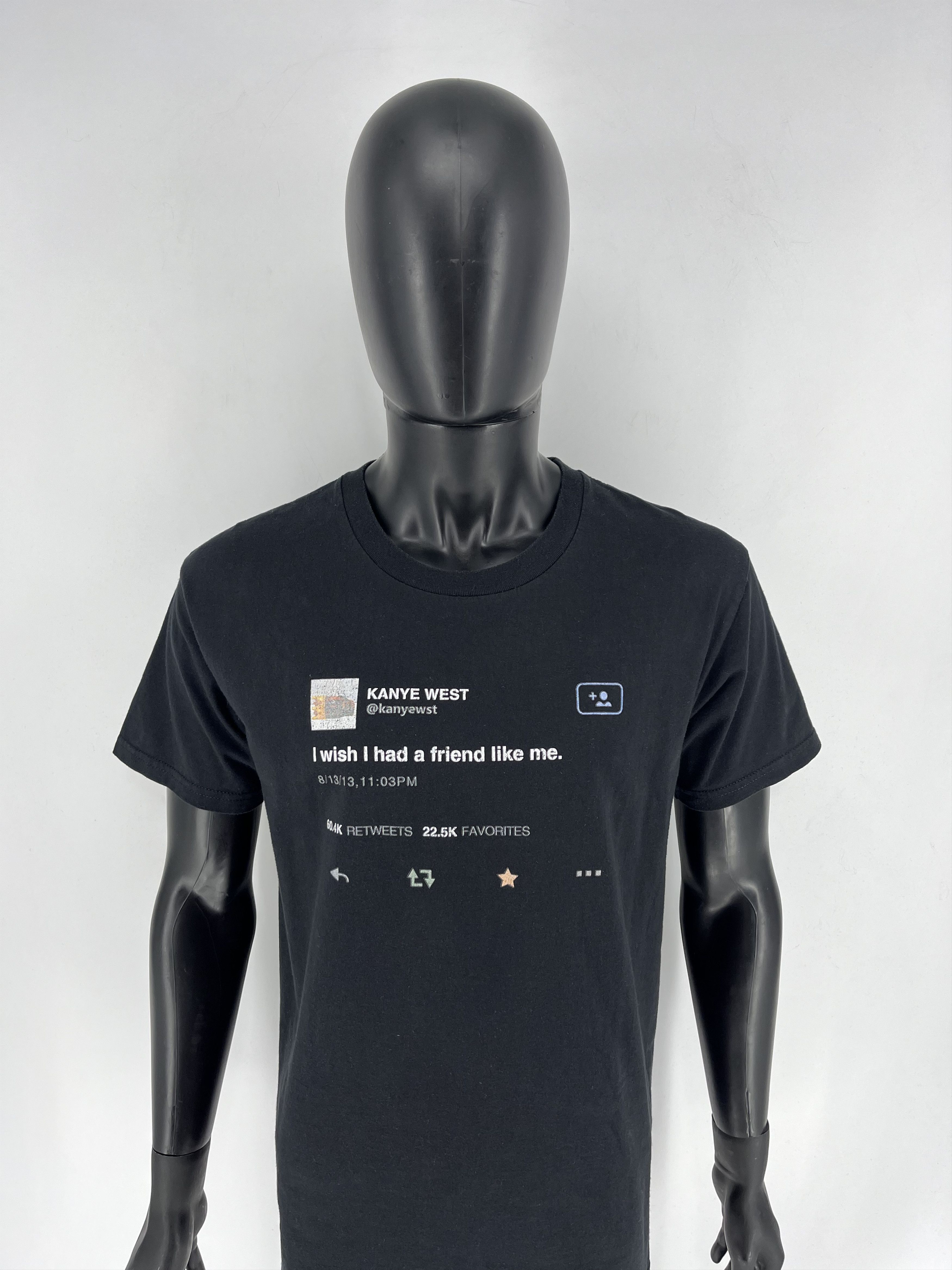 Band Tees × Rap Tees Y2K "I Wish I had A Friend Like Me" Kanye West Tweet Size US L / EU 52-54 / 3 - 5 Thumbnail