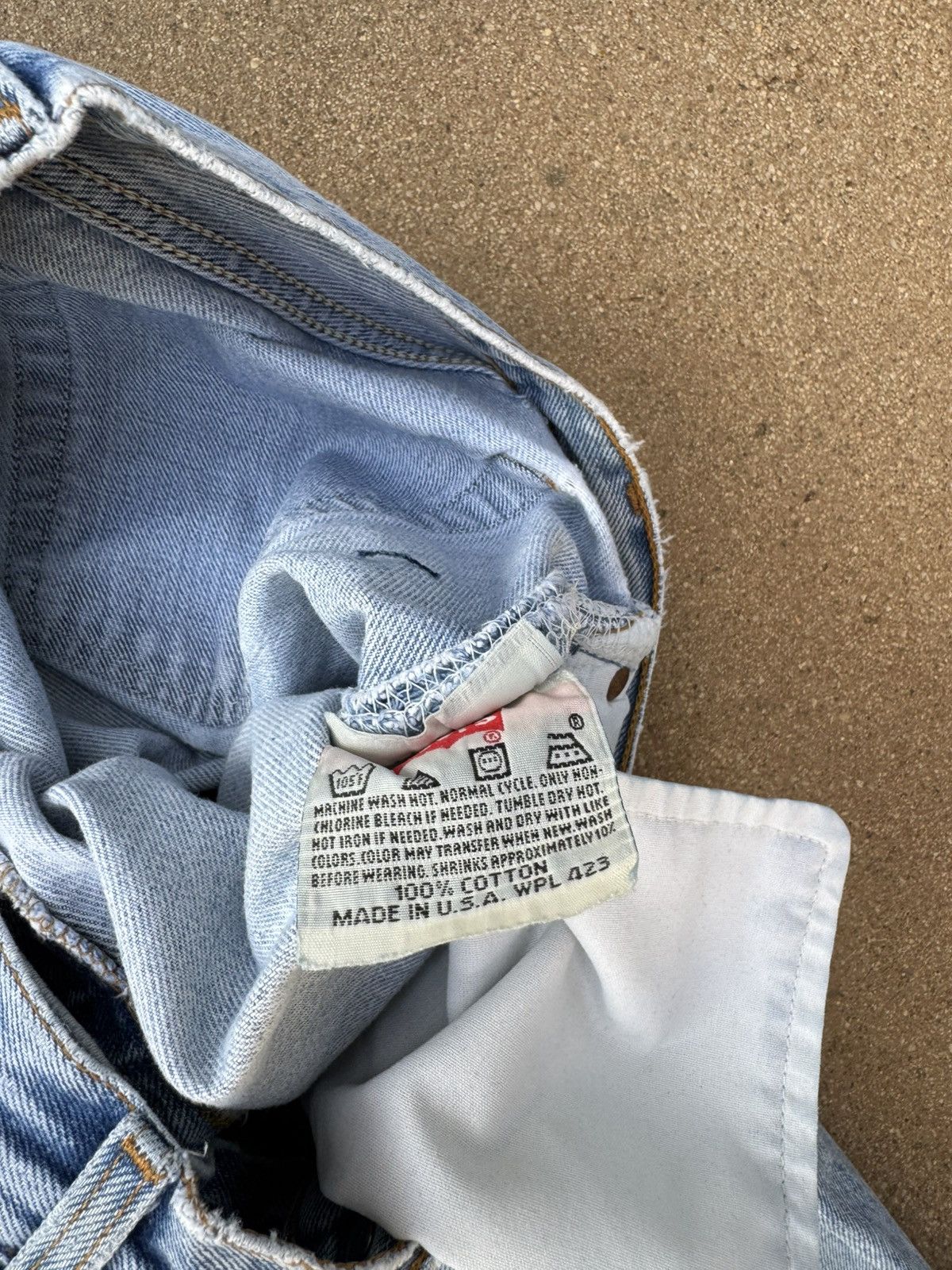 Levi's × Vintage Vintage 90’s Levi’s 501xx Buttonfly Straight Leg Jeans 29x28 Size US 29 - 6 Thumbnail