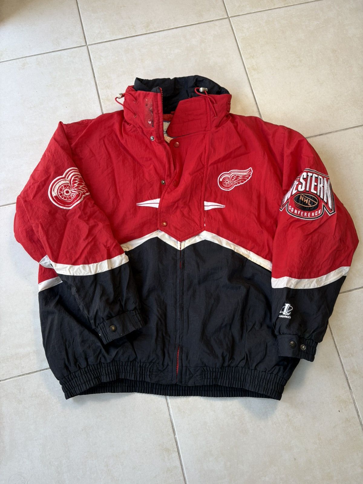 Logo Athletic Vintage Detroit Redwings NHL Logo Athletic Heavy Jacket XL Size US XL / EU 56 / 4 - 6 Thumbnail