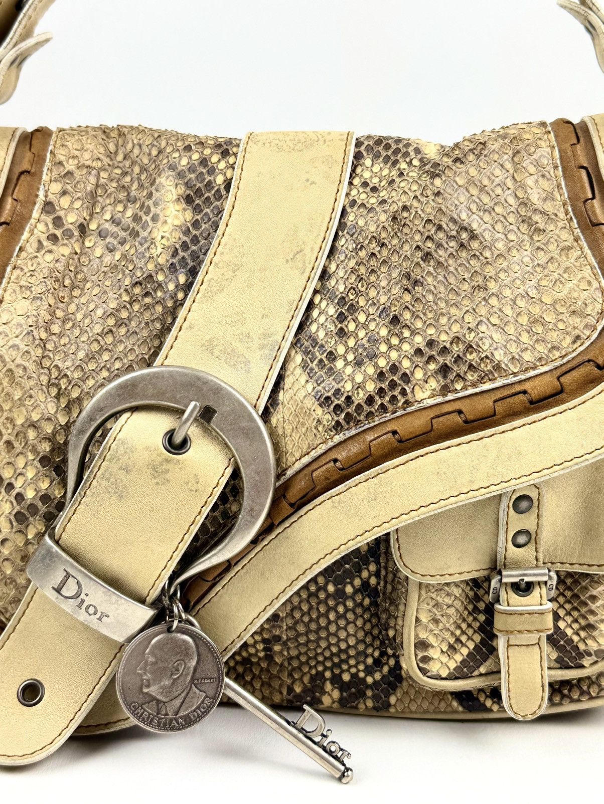 Dior Dior - John Galliano - FW/06 - Python Skin - Saddle Guacho Size ONE SIZE - 6 Thumbnail