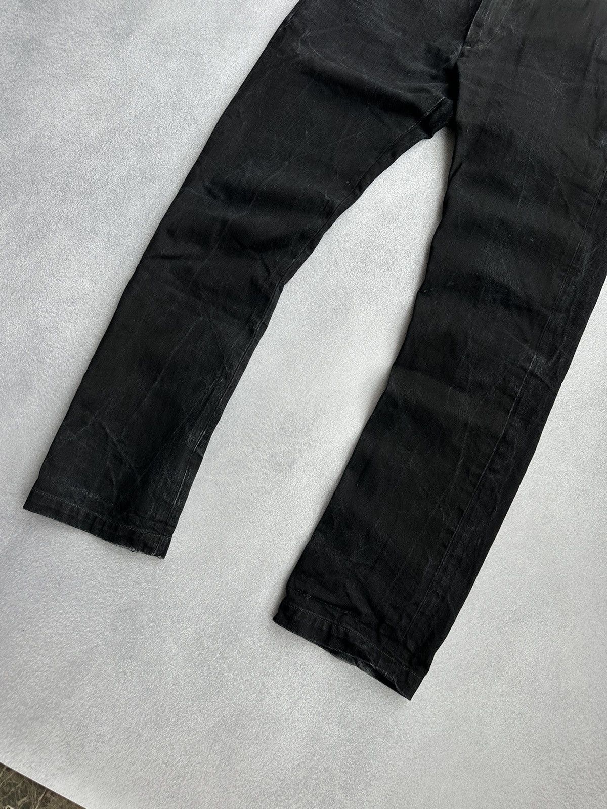 Lee × Vintage Vintage Lee 101 Rider Cowboy Black Heavy Jeans Size US 32 / EU 48 - 3 Thumbnail