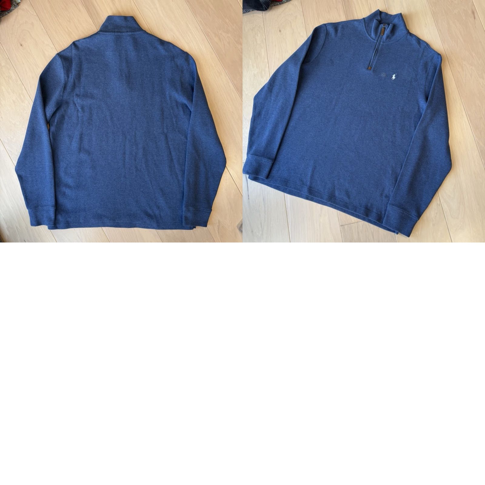 Polo Ralph Lauren Polo Ralph Lauren 1/4 Zip Sweater L Blue Cotton Pullover Minimalist New York Shirt Mens Size US L / EU 52-54 / 3 - 8 Thumbnail