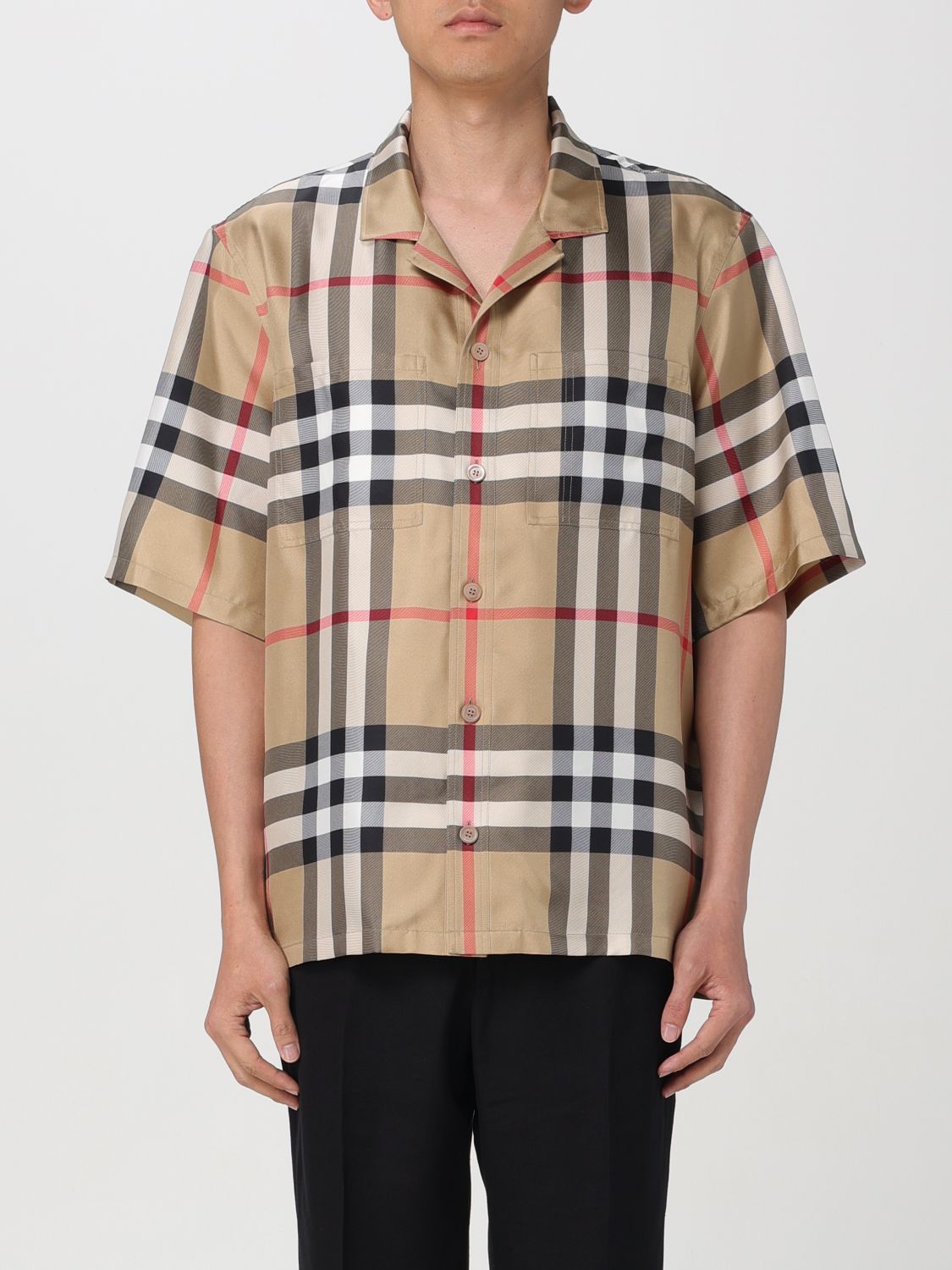 image of Burberry Shirt Men Beige (Size XS)