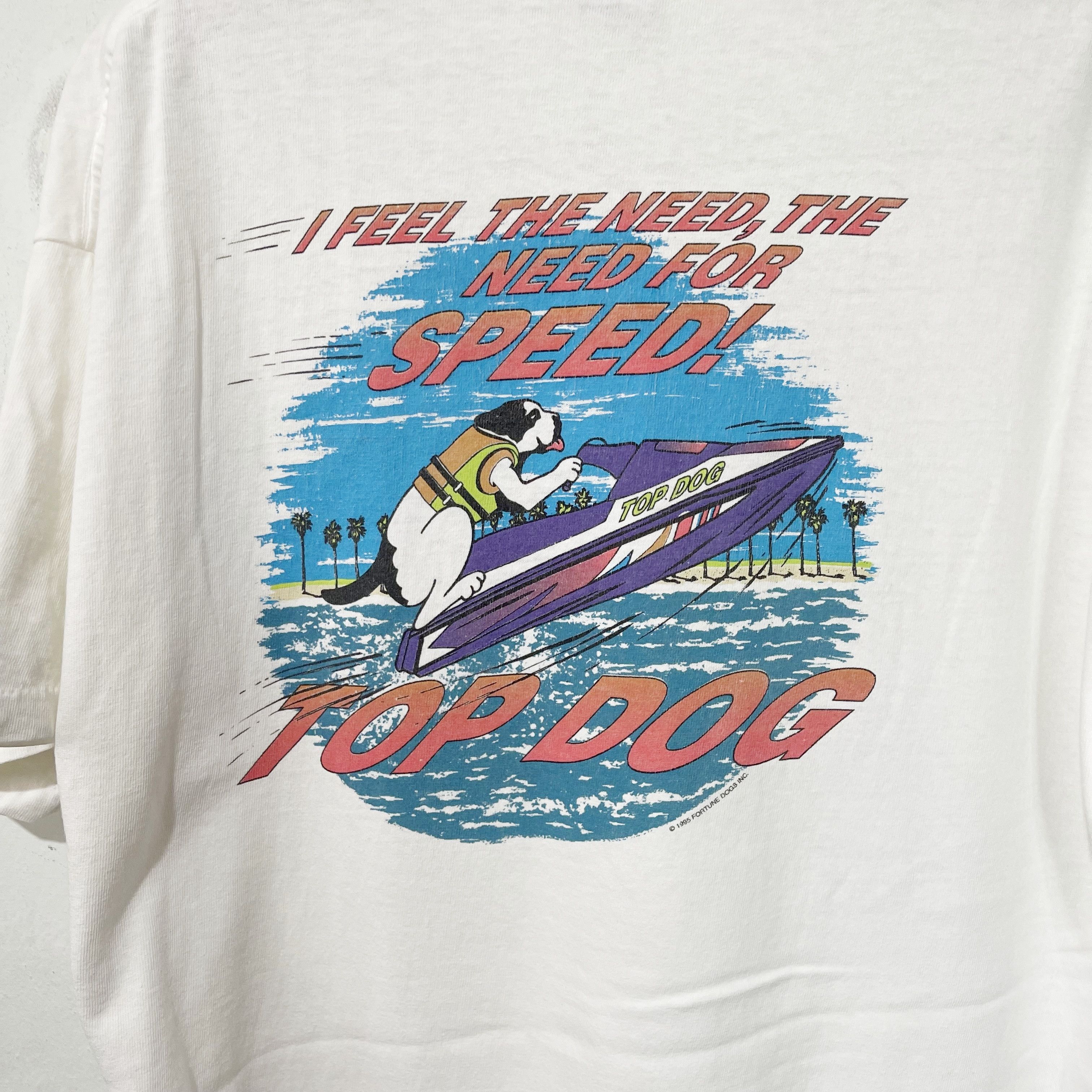 Big Dogs Vintage 90s Big Dogs Top Dog Jet Ski T-Shirt Size US L / EU 52-54 / 3 - 2 Thumbnail