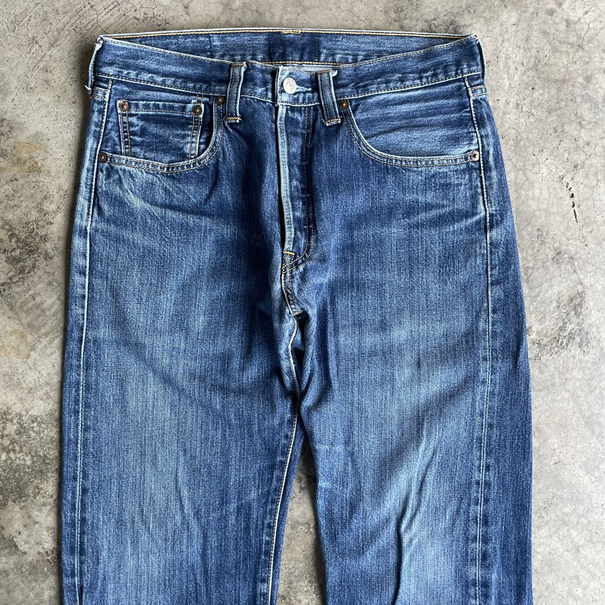 Levi's Vintage Clothing 🔥Vintage Levis 501 Stoned Washed Distress Denim Jeans Size US 31 - 2 Thumbnail