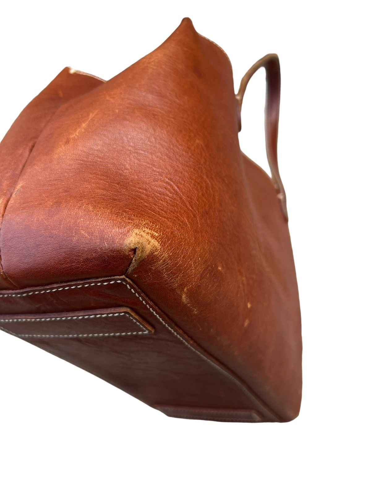 Leather Vintage Tsuchiya Kaban Patina Leather Mini Bag Size ONE SIZE - 11 Thumbnail