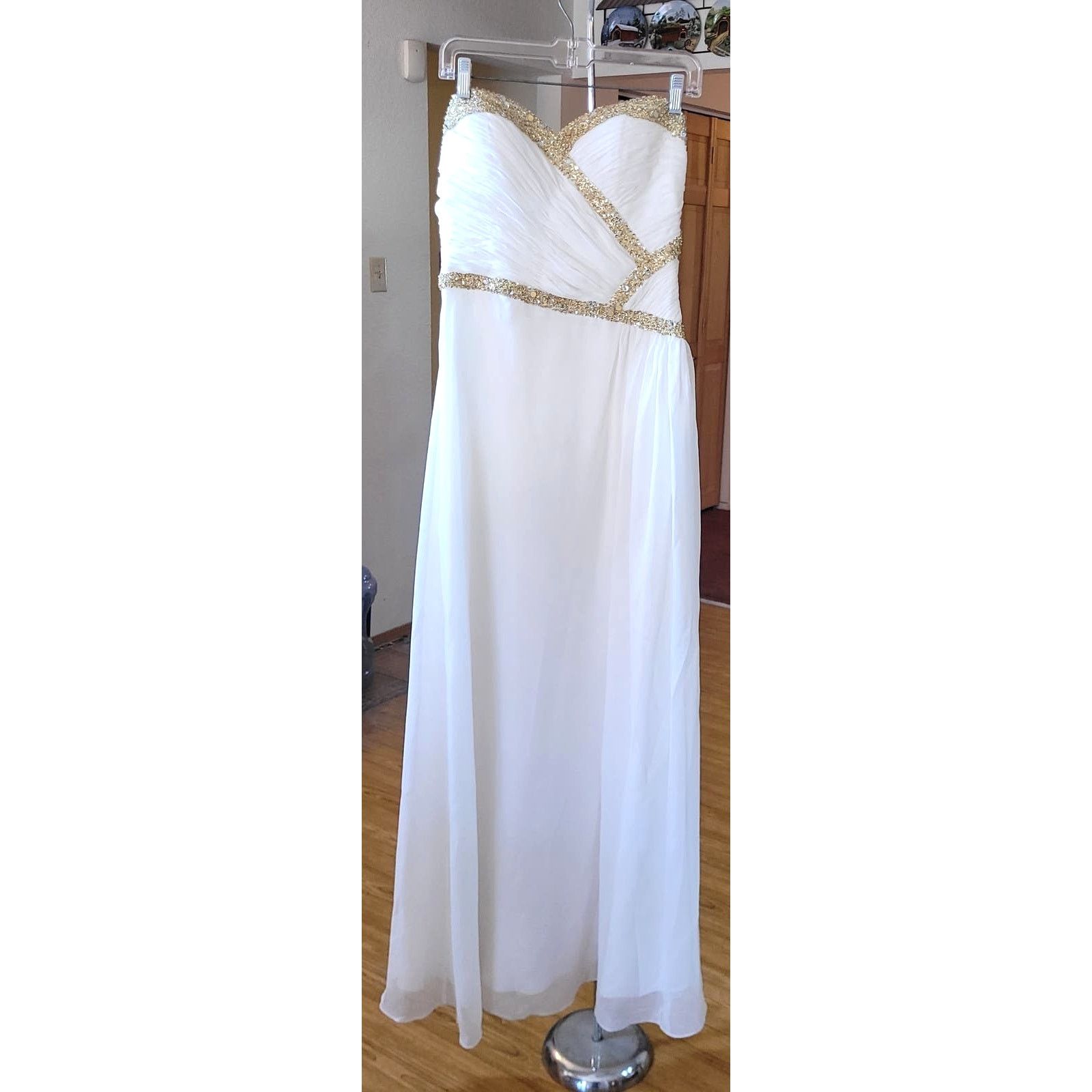 slim fit dress slacks La Femme 30500 Dress | La Femme Dresses main image 0