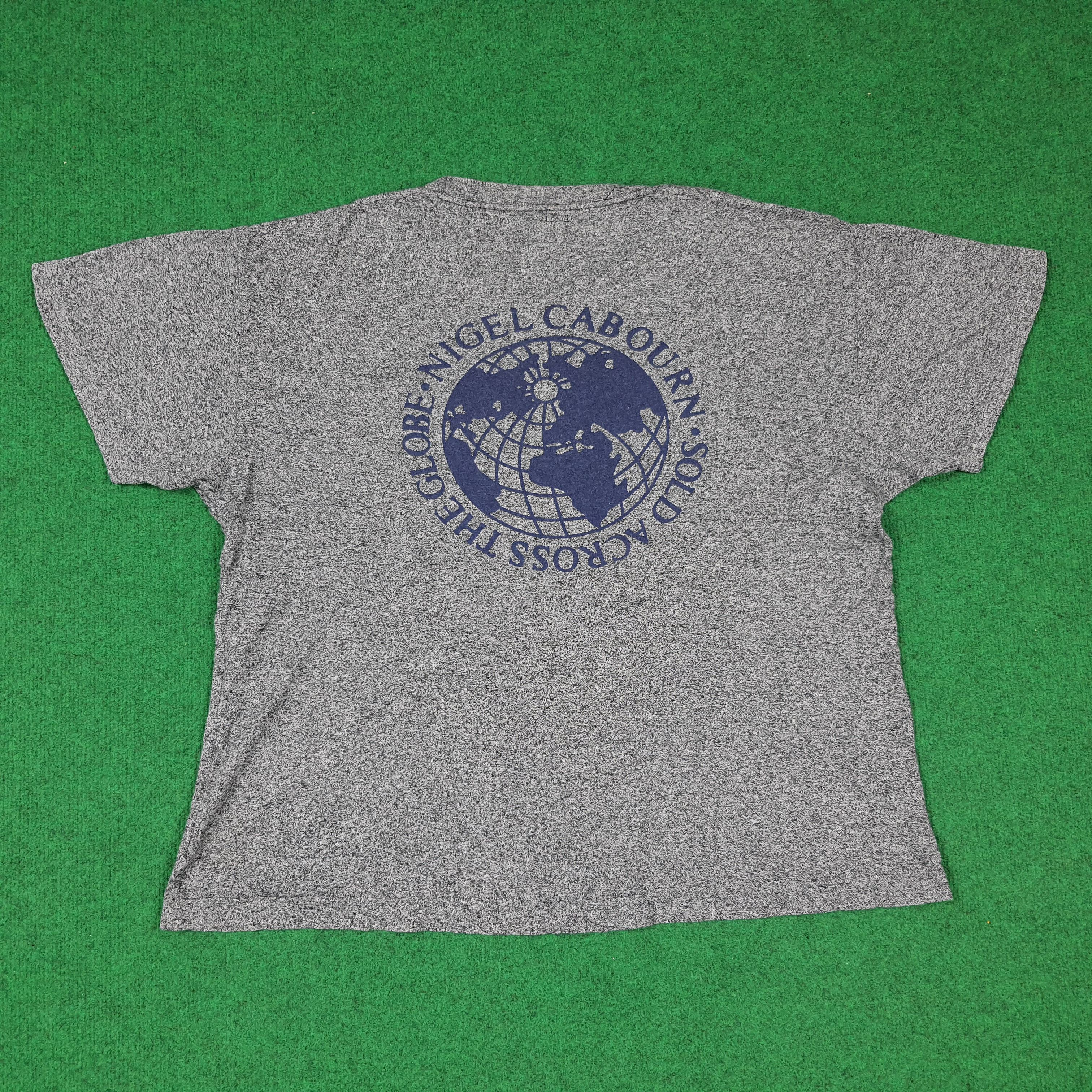 Nigel Cabourn Vintage Nigel Cabourn Globe Graphic Boxy Tshirt C285N47 Size US L / EU 52-54 / 3 - 1 Thumbnail