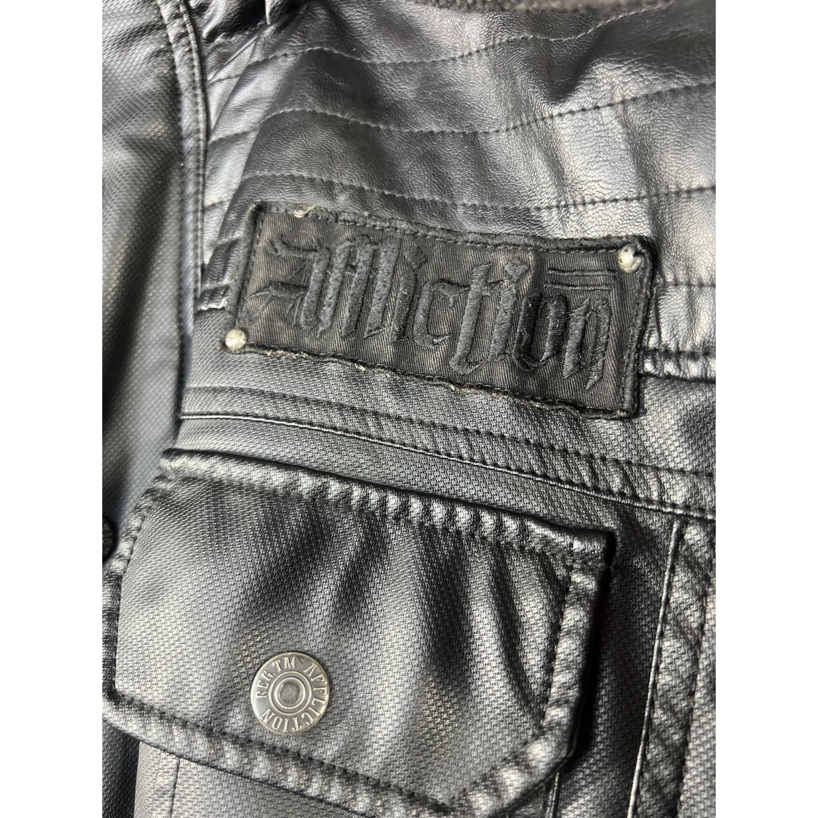 Affliction Afflication Black Premium Limited Edition Hood Faux Leather Size US M / EU 48-50 / 2 - 6 Thumbnail