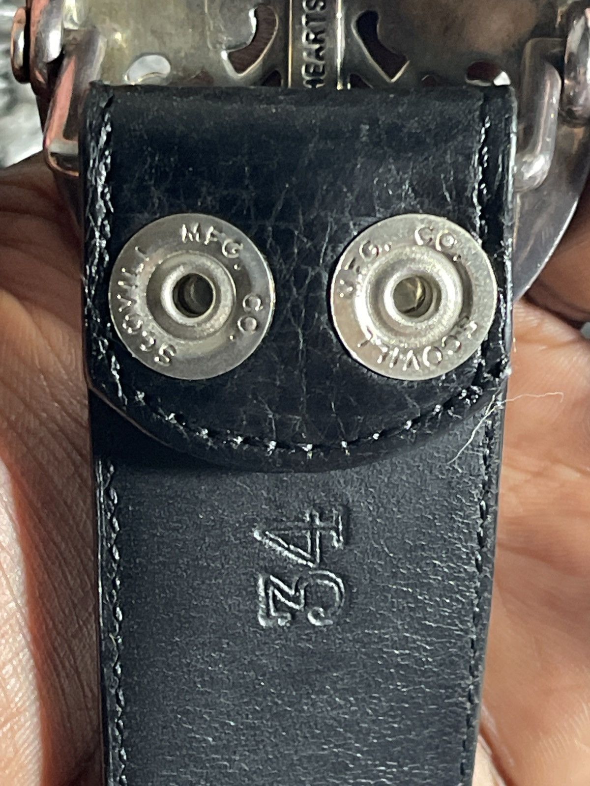 Chrome Hearts CHROME HEARTS OVAL BUCKLE AND BELT STRAP Size 34 - 10 Thumbnail