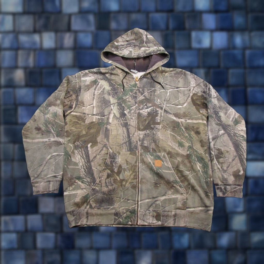 Carhartt VINTAGE Carhartt Hoodie Full Zip Camouflage RealTree K289 XL Men Size US XL / EU 56 / 4 - 1 Thumbnail