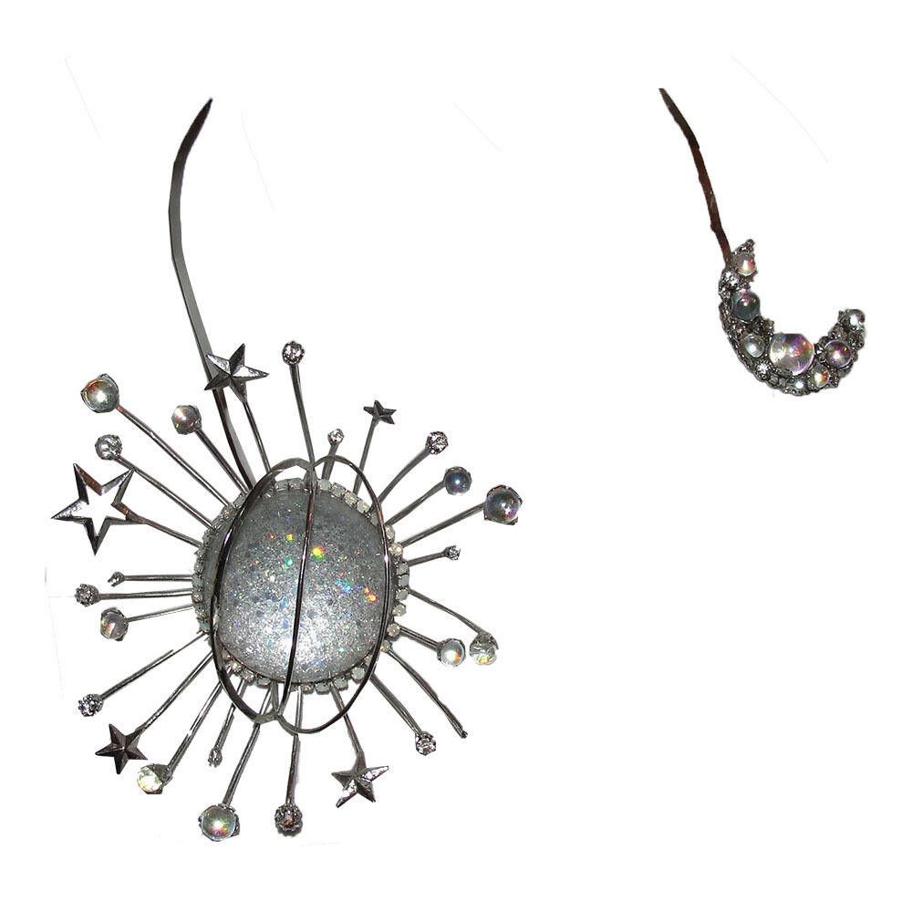 Designer Erickson Beamon Moon and Stars Necklace and Bracelet Set Size ONE SIZE - 2 Thumbnail