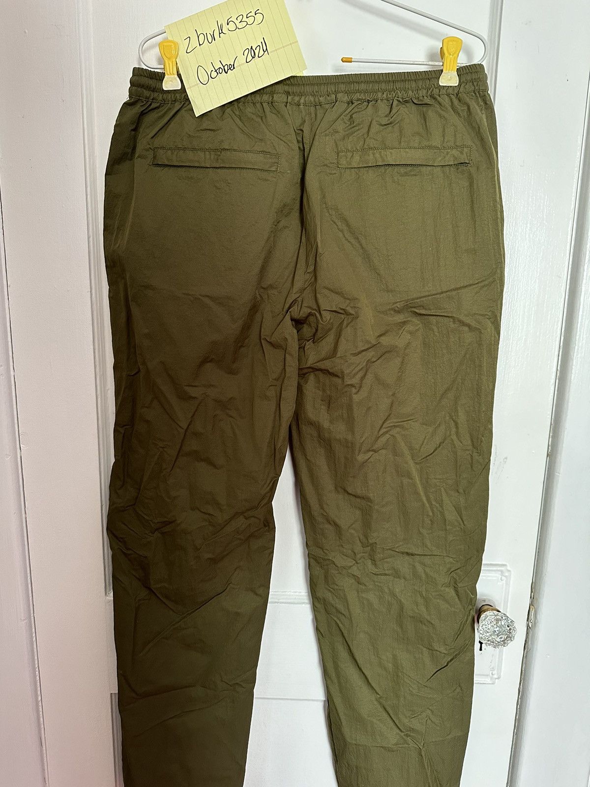 Effulgence Effulgence - Wrinkle Nylon Pant - Large - Olive Size US 32 / EU 48 - 2 Thumbnail