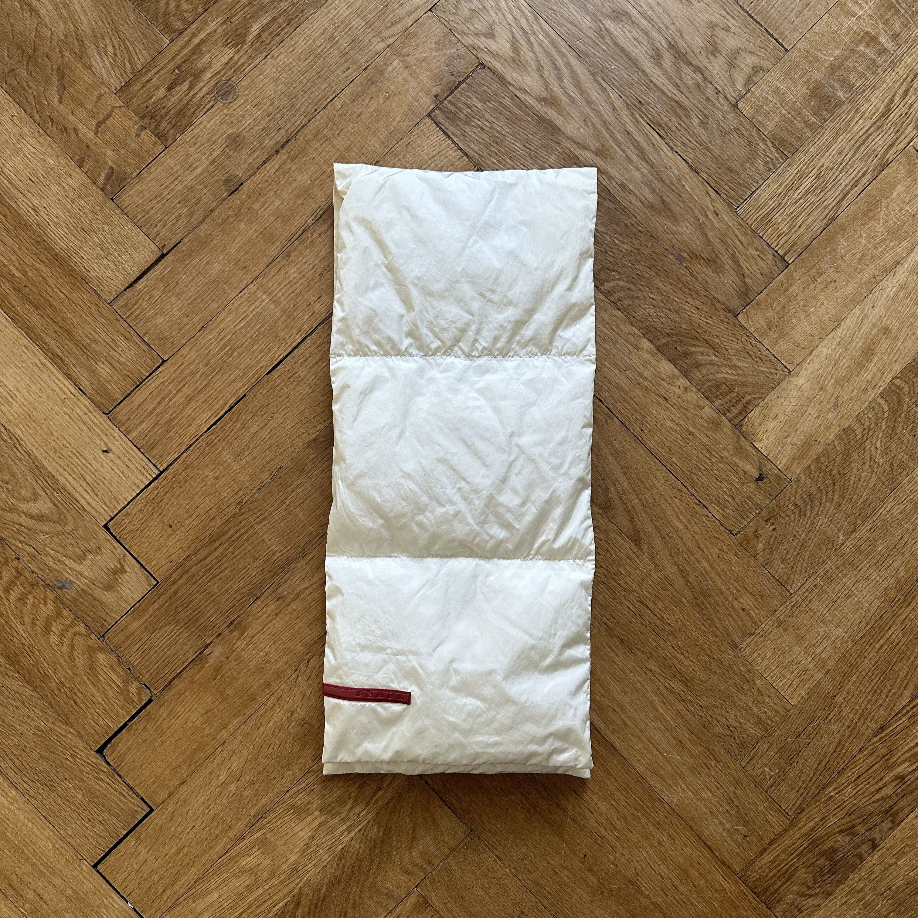 Prada Sport 2000s White Down Scarf Size ONE SIZE - 3 Thumbnail