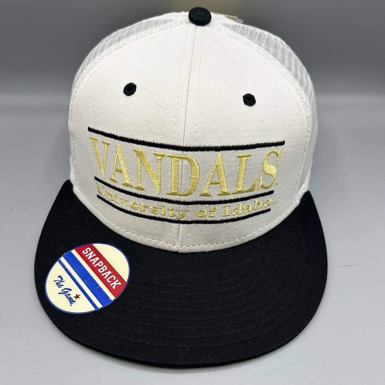 The Game Idaho Vandals Trucker Hat Men White Black NCAA Snap Back Size ONE SIZE - 1 Thumbnail