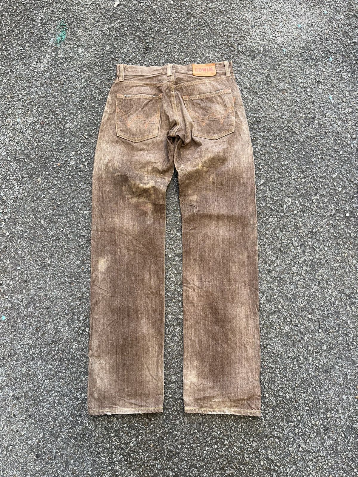 Edwin Vintage Edwin 505ZX Selvedge Jeans Faded Denim Red Line Pant Size US 29 - 11 Thumbnail