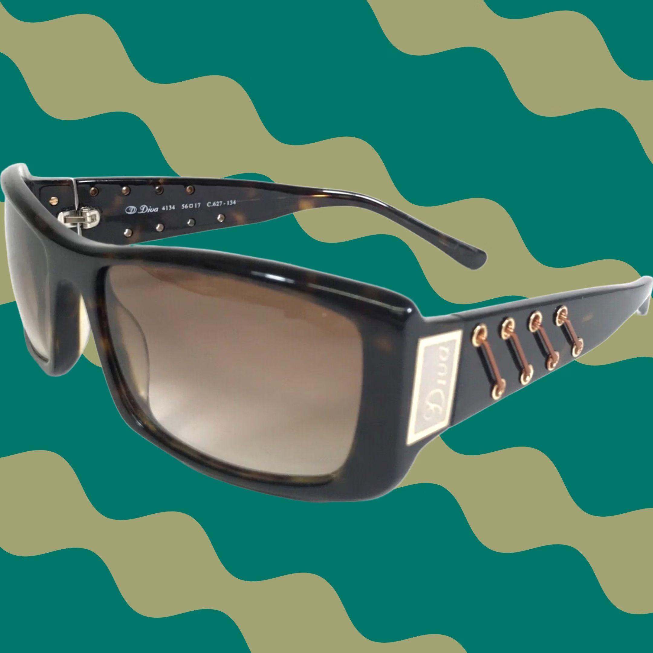Luxury × Versace × Vintage VERSACE Chain Arms Sunglasses Archive
