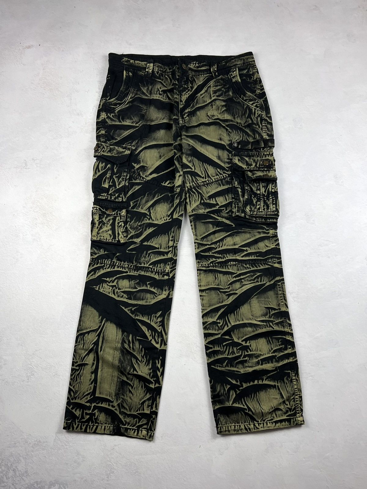 Japanese Brand × Le Grande Bleu (L.G.B.) × Vintage 00s Distressed Cargo Pants Japanese Grunge If9was6 LGB Style Size US 36 / EU 52 - 2 Thumbnail