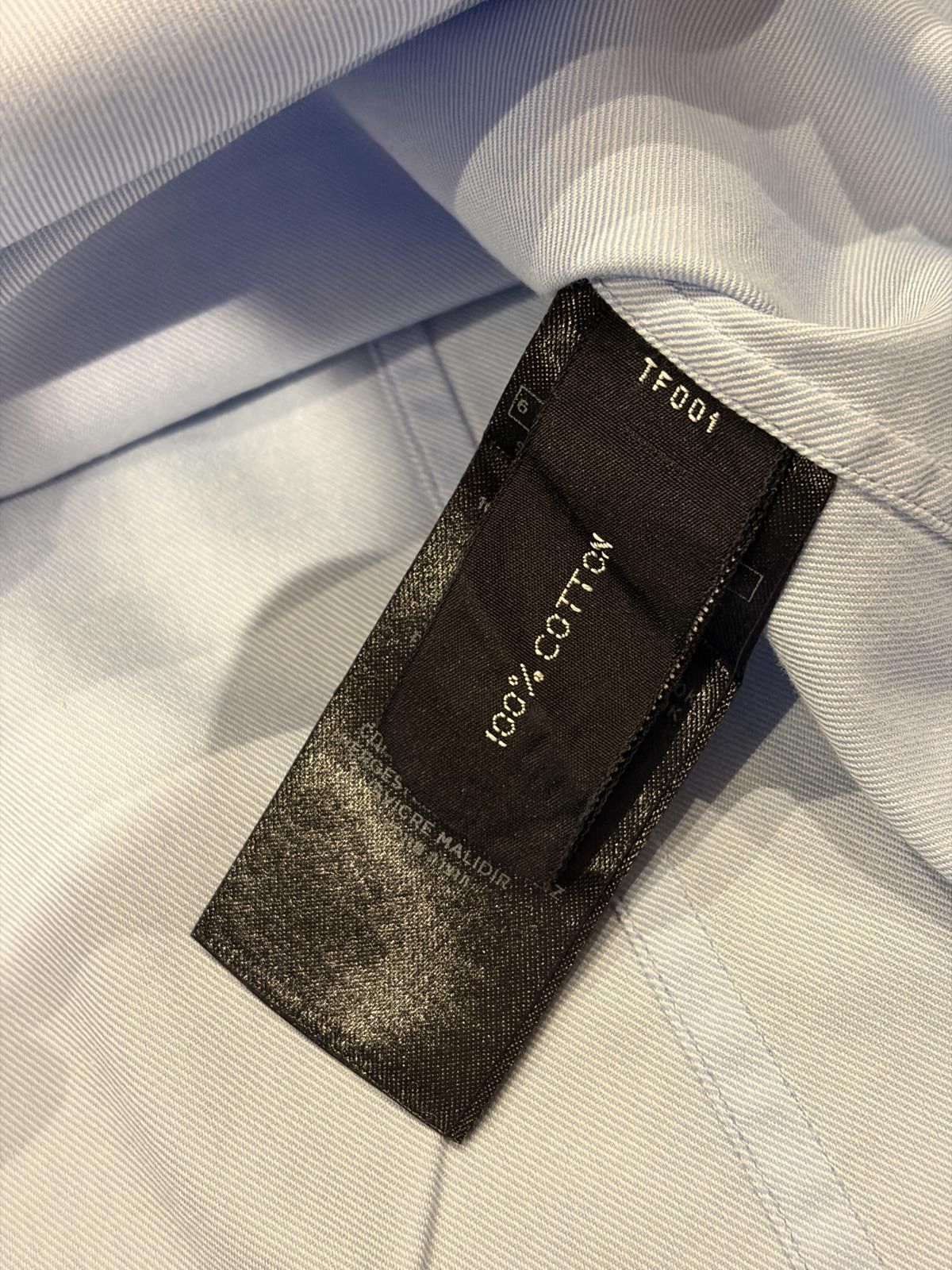 Tom Ford Tom Ford Swiss-Made Cotton Twill Dress Shirt Size US XL / EU 56 / 4 - 6 Thumbnail