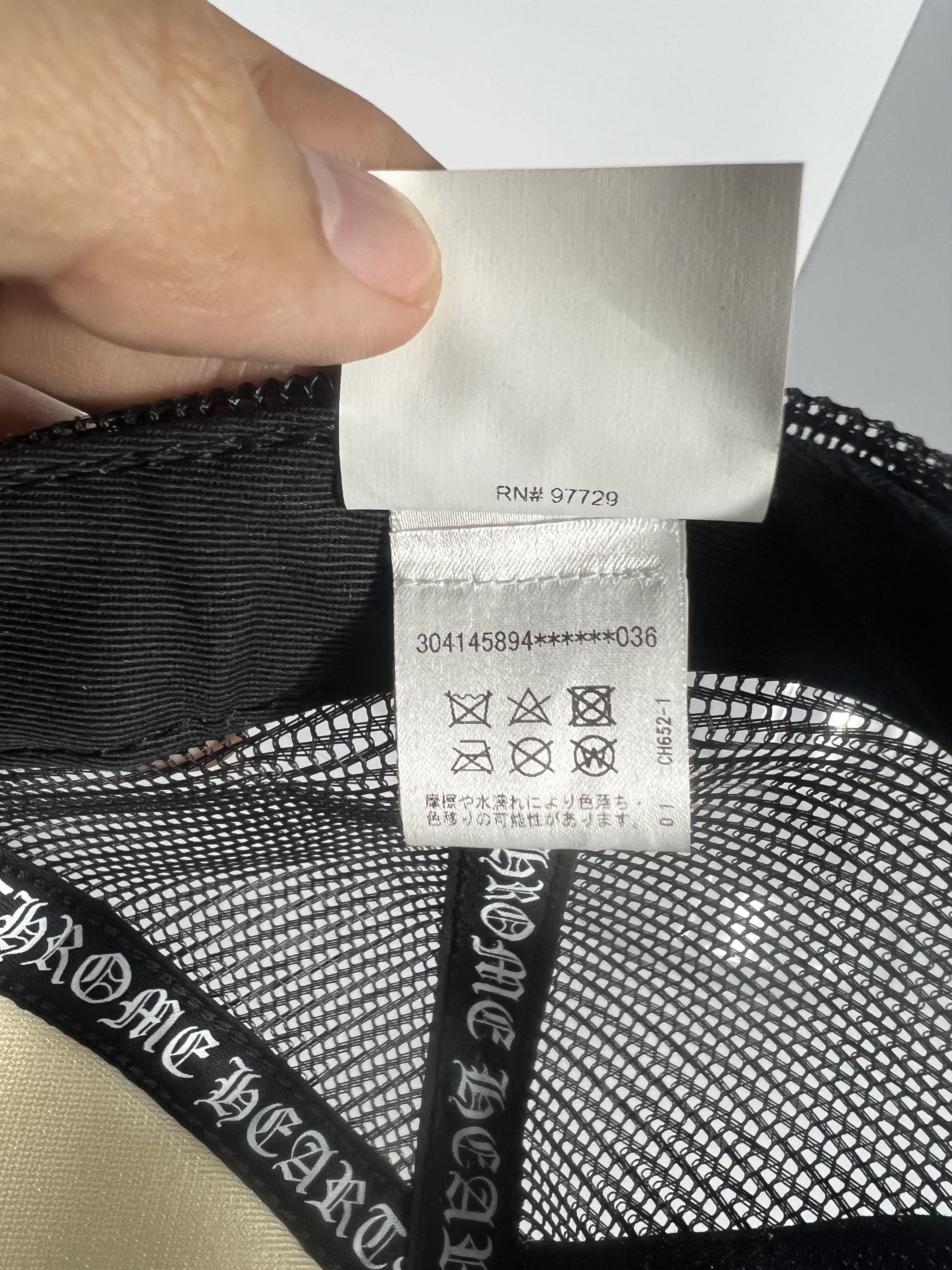 Chrome Hearts Chrome Hearts CH Hollywood USA Trucker Hat Black Size ONE SIZE - 11 Thumbnail