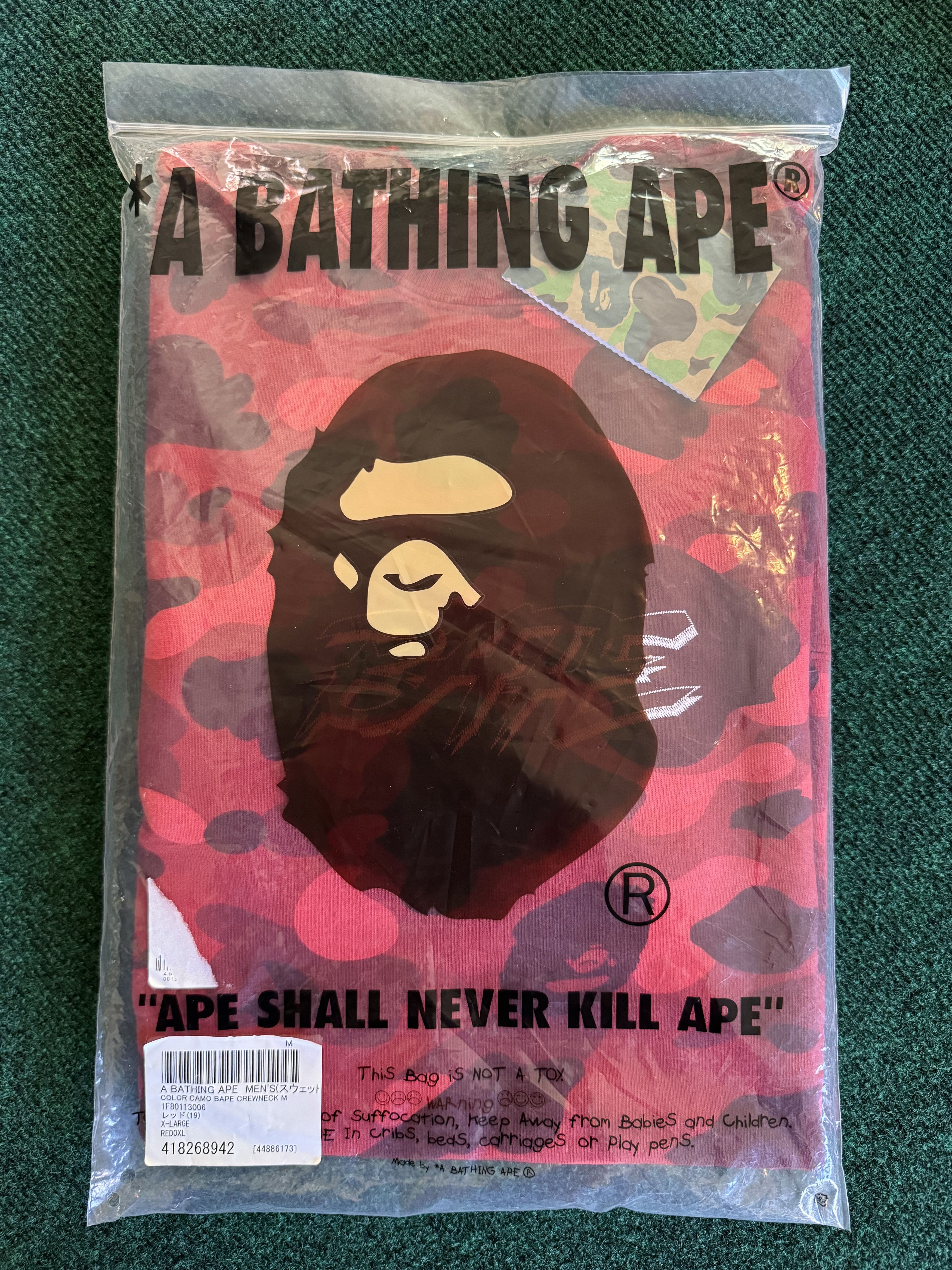 Bape Color Camo Bape Crewneck Size US XL / EU 56 / 4 - 1 Thumbnail