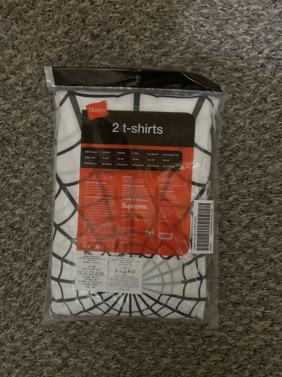 Supreme Supreme Hanes Spider-Man Tagless Tees (2 Pack) Size US XL / EU 56 / 4 - 3 Thumbnail