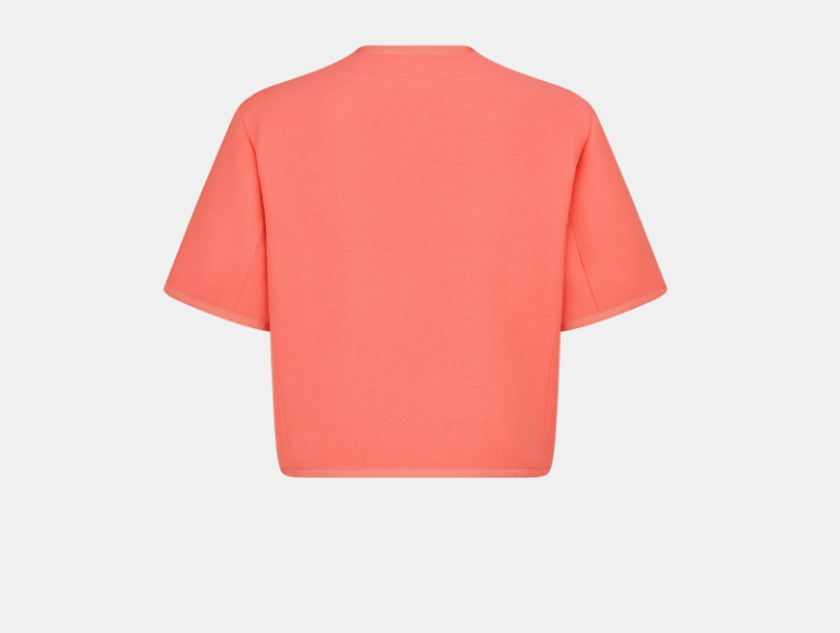 Dior o1w1db10925 441V40 Dioriviera Cropped Jacket in Coral Size XL / US 12-14 / IT 48-50 - 2 Thumbnail