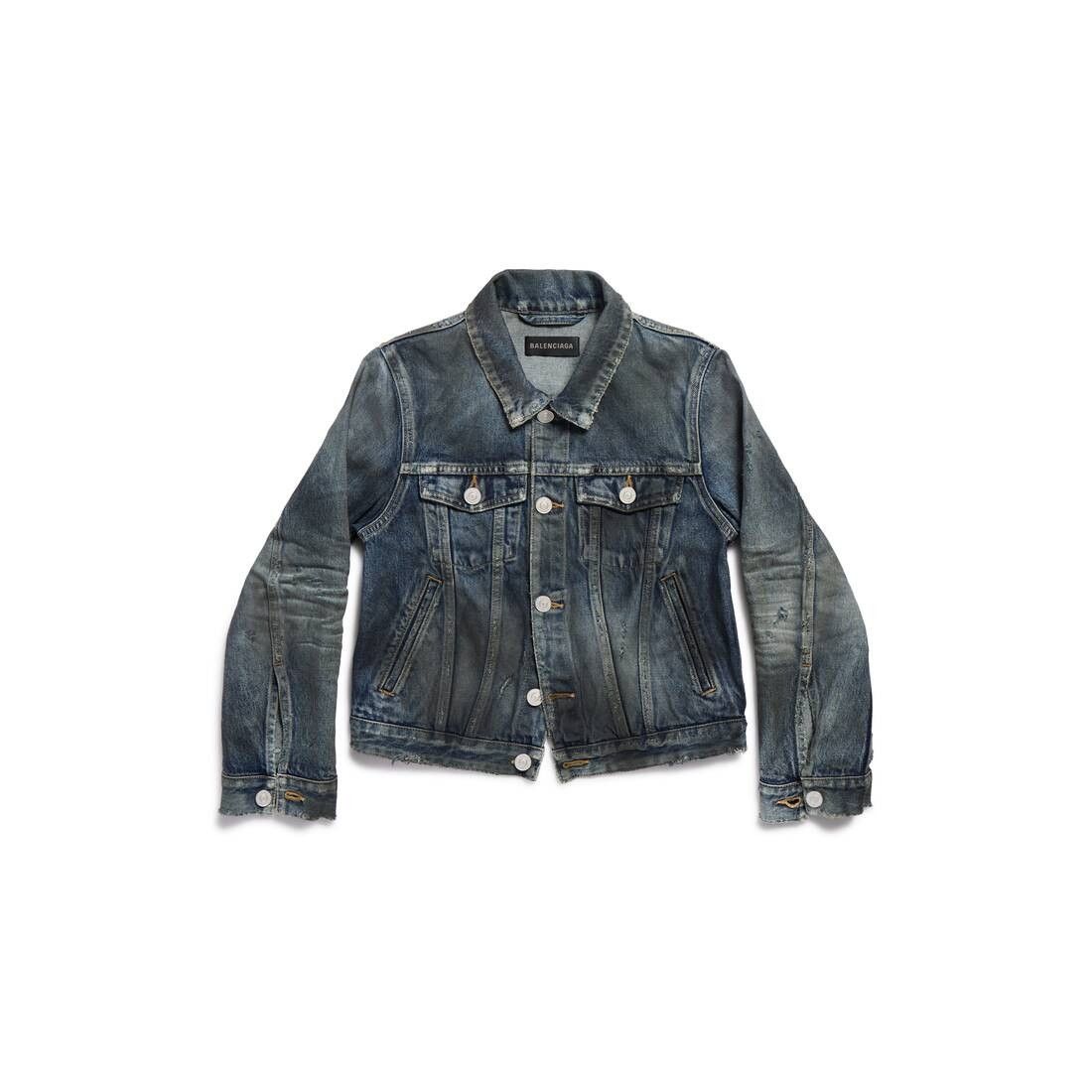 o1tr1nto0725 Dup / Shrunk Denim Jacket in Blue