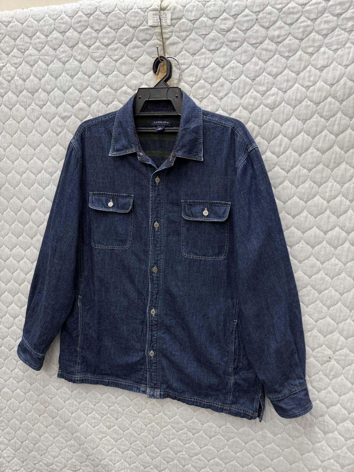 Lands' End 🔥🔥🔥ARCHIVE LANDS END DENIM SHIRTS Size US L / EU 52-54 / 3 - 2 Thumbnail