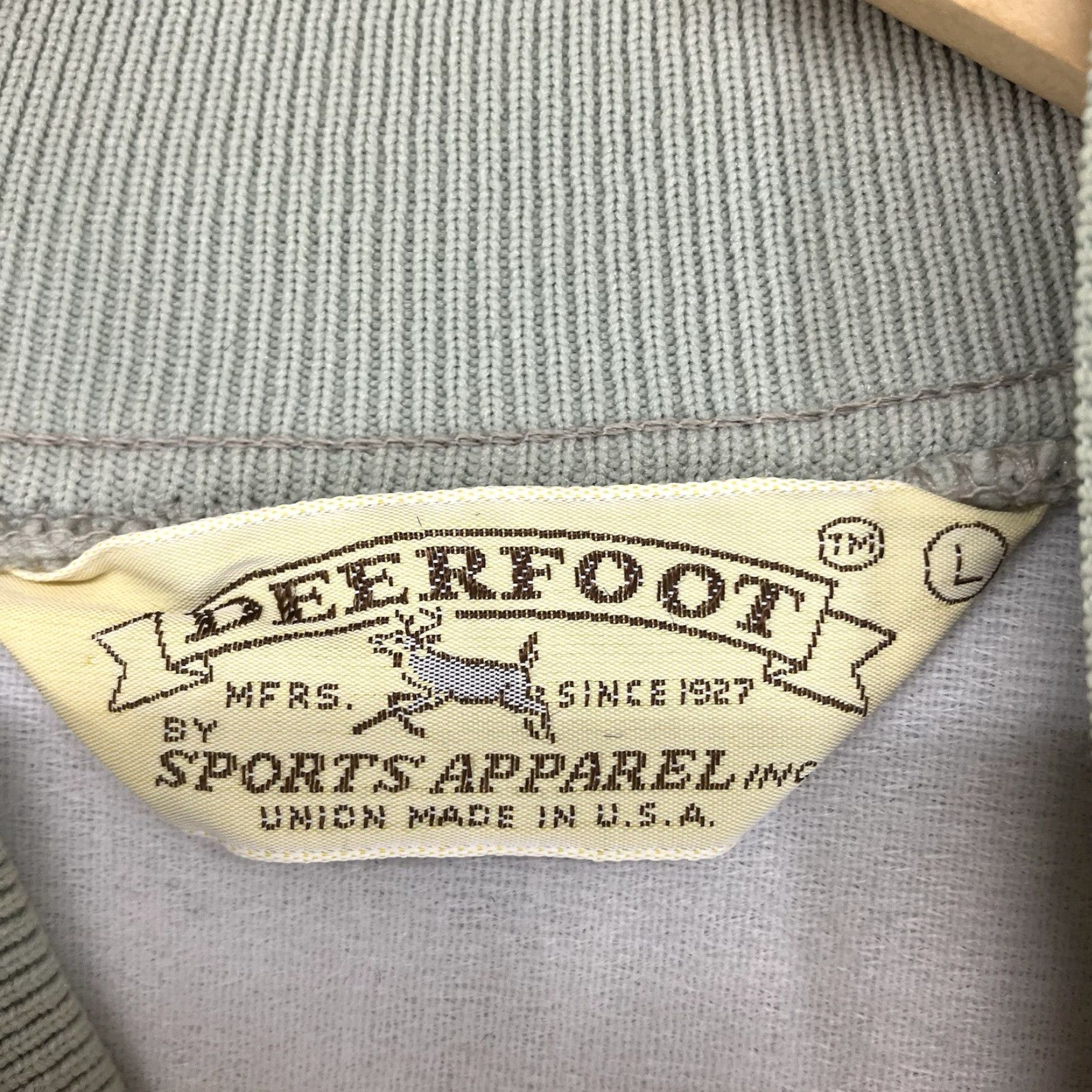 Vintage VINTAGE 80s Deerfoot Satin Snap Jacket Mens Large Gray Varsity Style USA Pockets Band Collar All Seasons Size US L / EU 52-54 / 3 - 3 Thumbnail