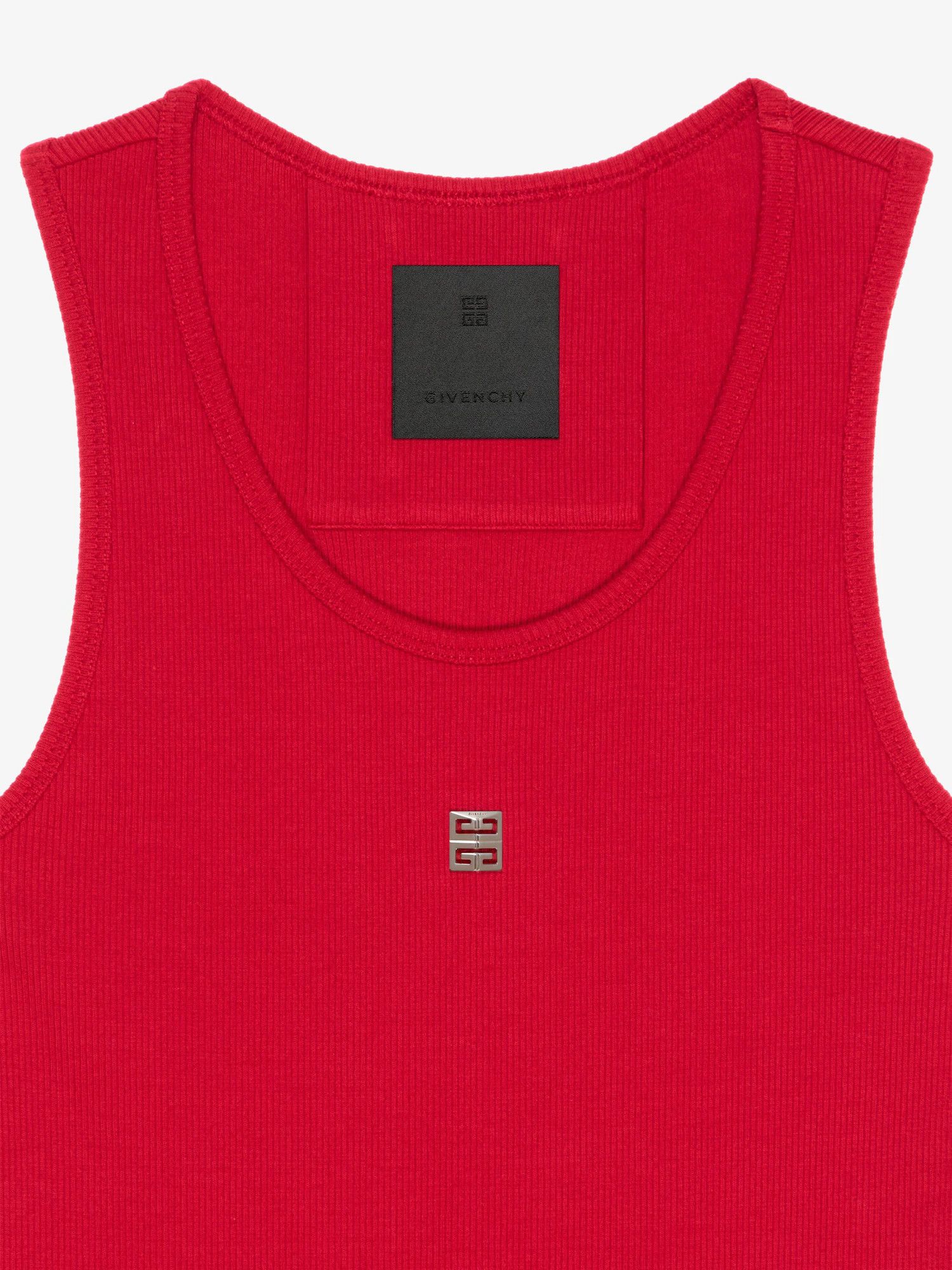 Givenchy o1srvl11e0225 Slim Fit Tank Top in Red Size US M / EU 48-50 / 2 - 2 Thumbnail
