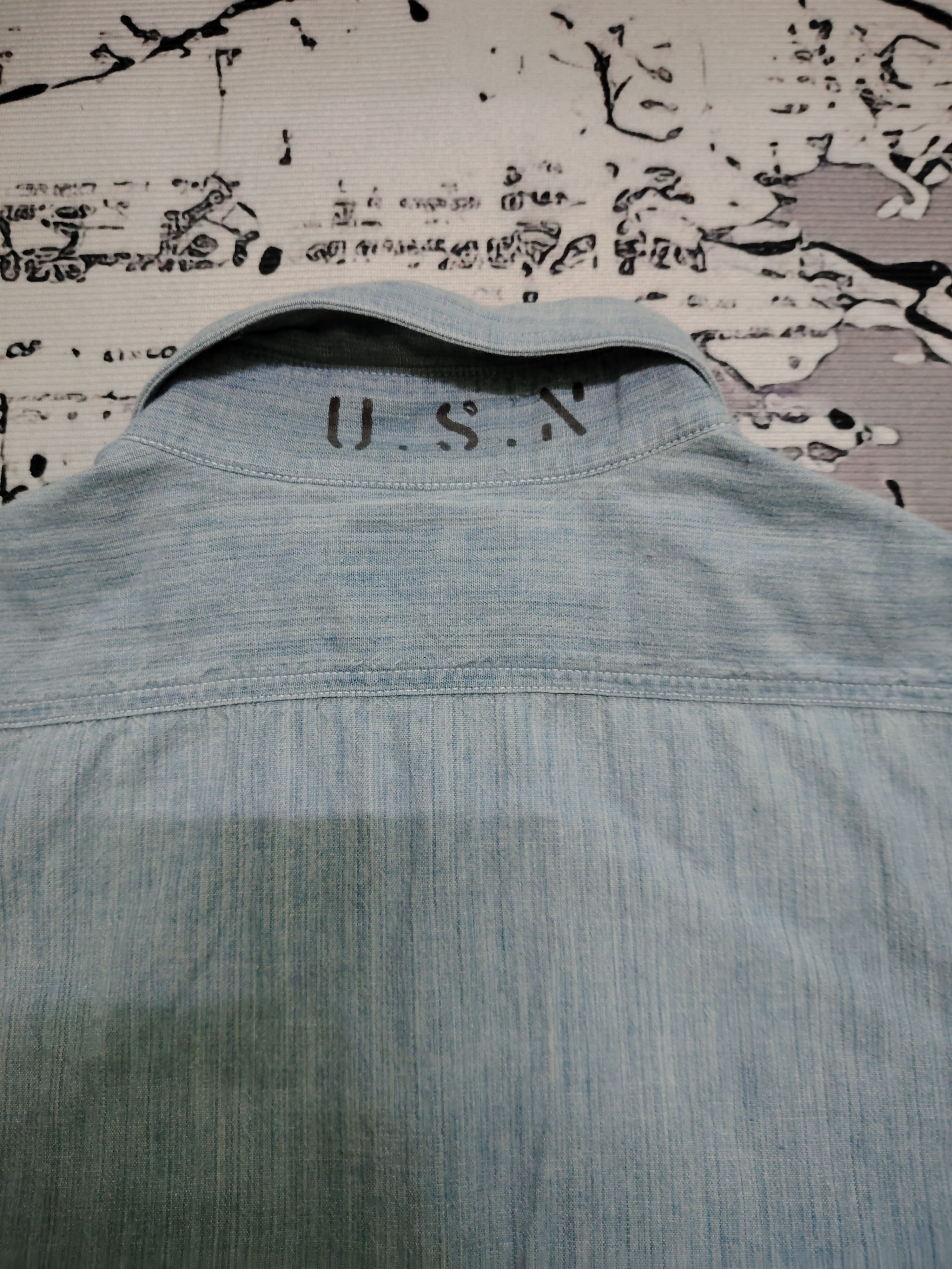 Buzz Rickson's Buzz Rickson's U.S.NAVY x Beams Boy Chambray Shirt Size US M / EU 48-50 / 2 - 3 Thumbnail