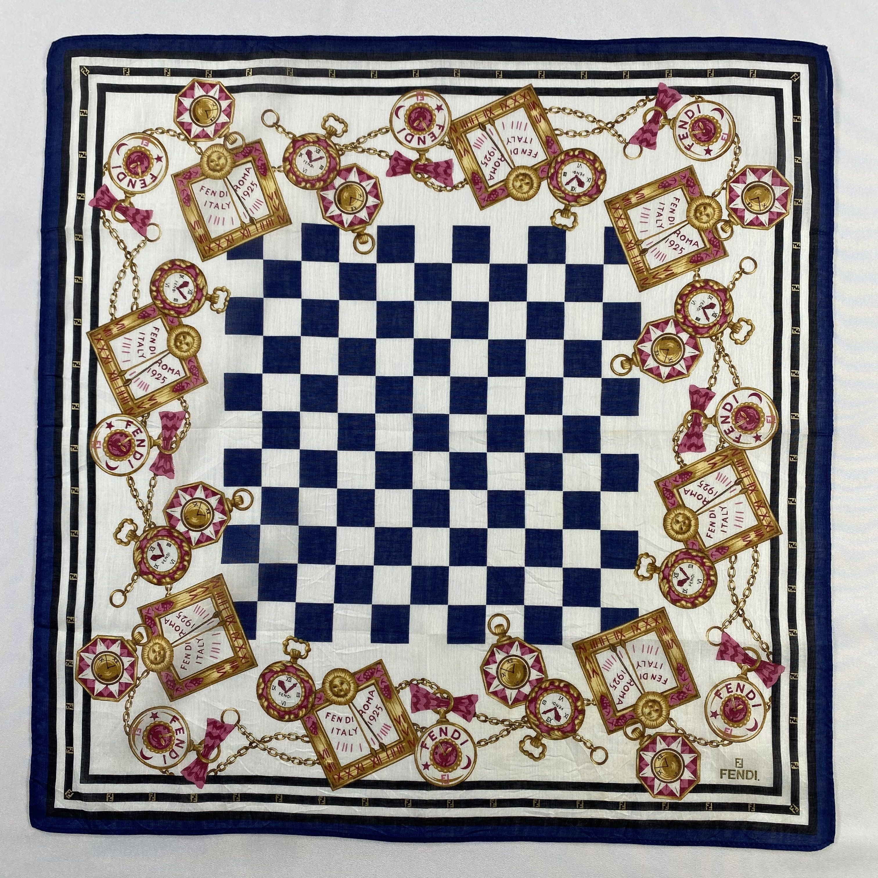 Vintage Fendi Handkerchief / Neckerchief / Bandana-P1237 Size ONE SIZE - 1 Thumbnail