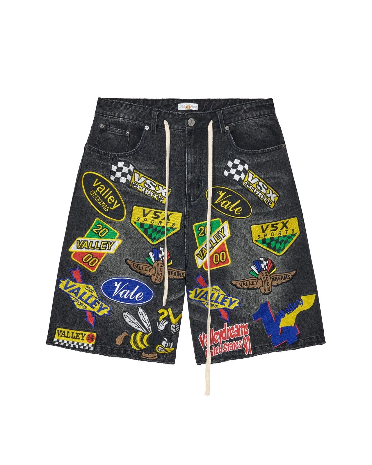 Vale Vale Forever 'Passport' Black Jean Shorts Size US 36 / EU 52 - 1 Preview