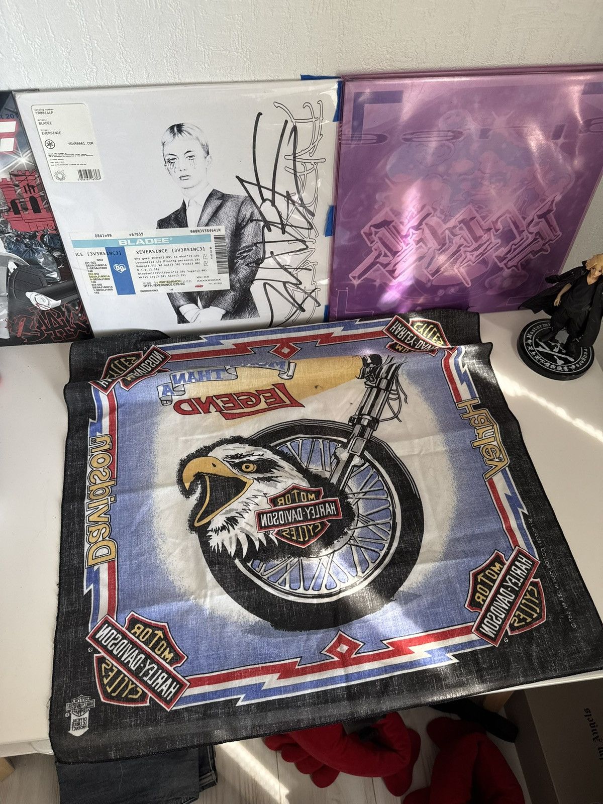 Harley Davidson Vintage Harley Davidson Eagle Wheel Bandana Size ONE SIZE - 10 Thumbnail