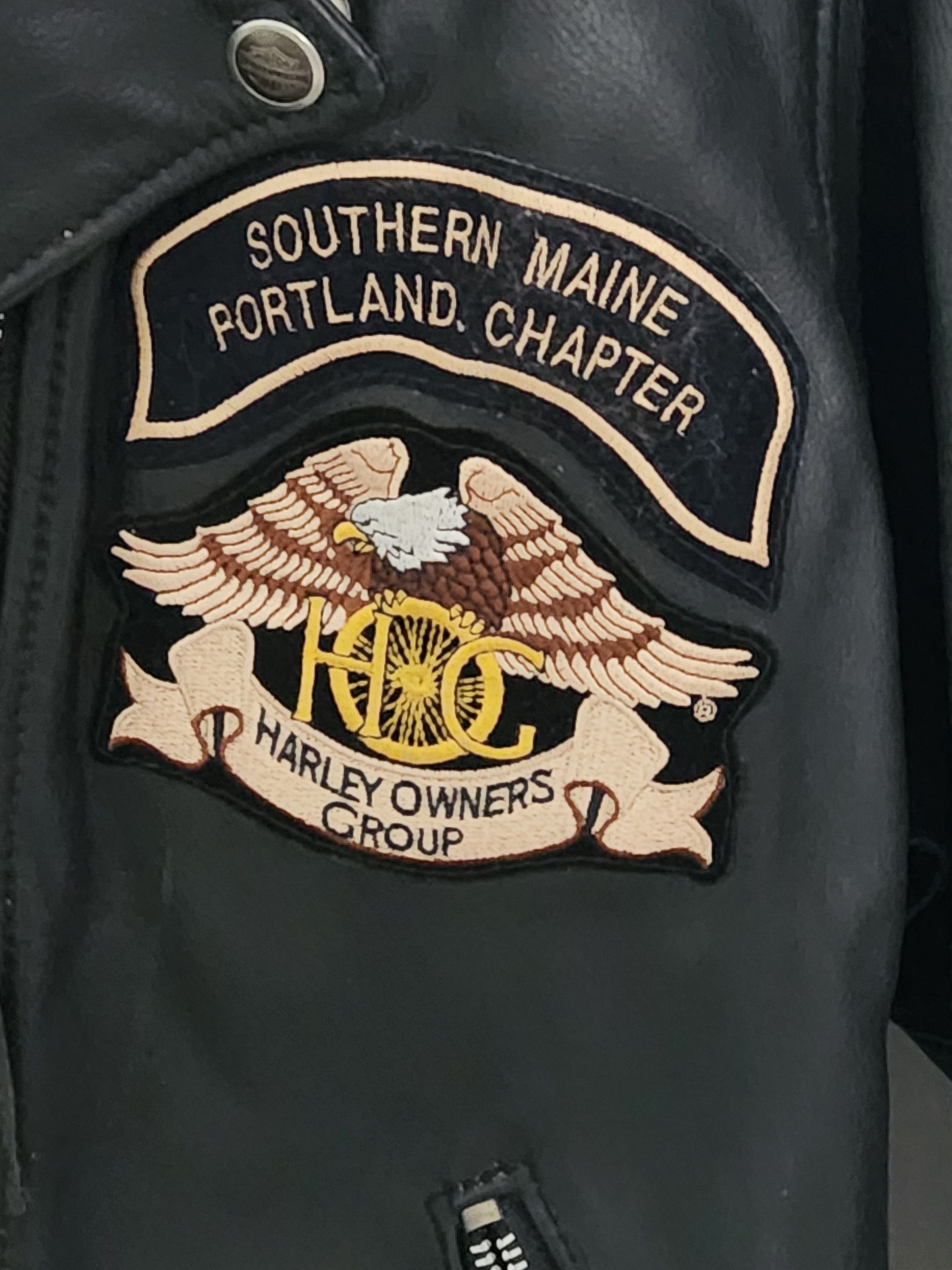 Harley Davidson Vintage Harley-Davidson Women's Leather Biker Jacket Size L / US 10 / IT 46 - 3 Thumbnail